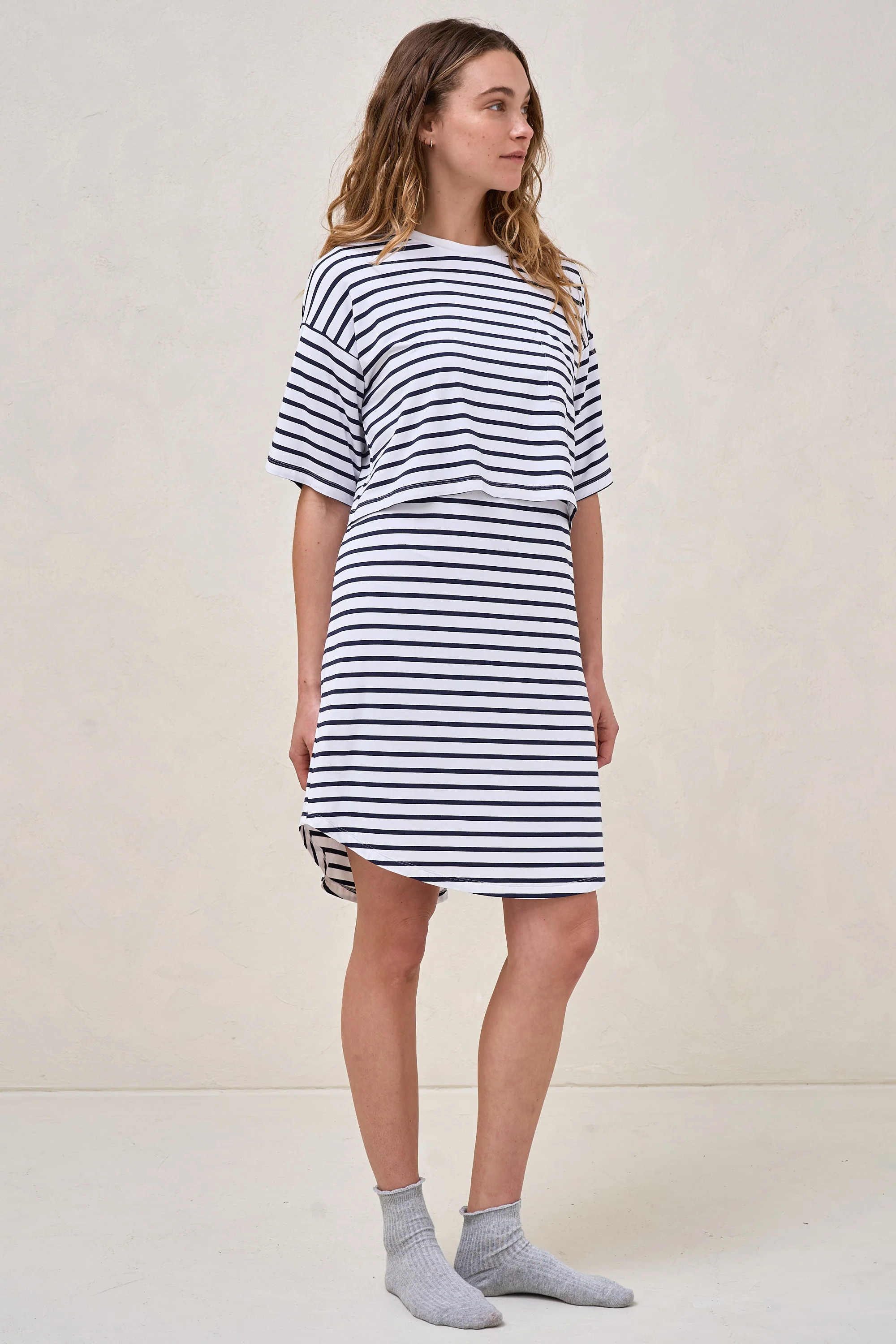 Night Life Nursing Tee Dress - Image 7