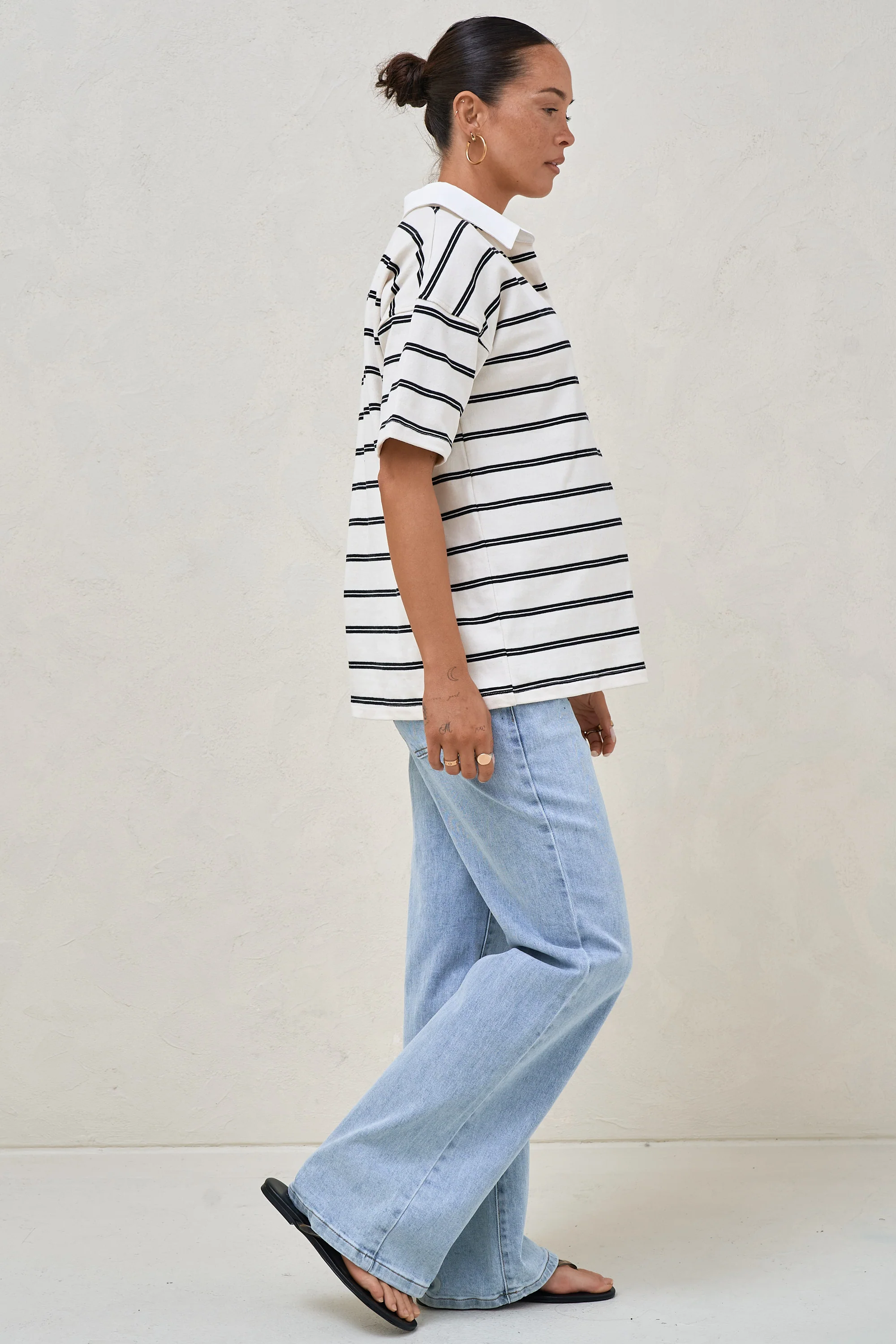 Game Plan Polo Tee - Stripe - Image 2