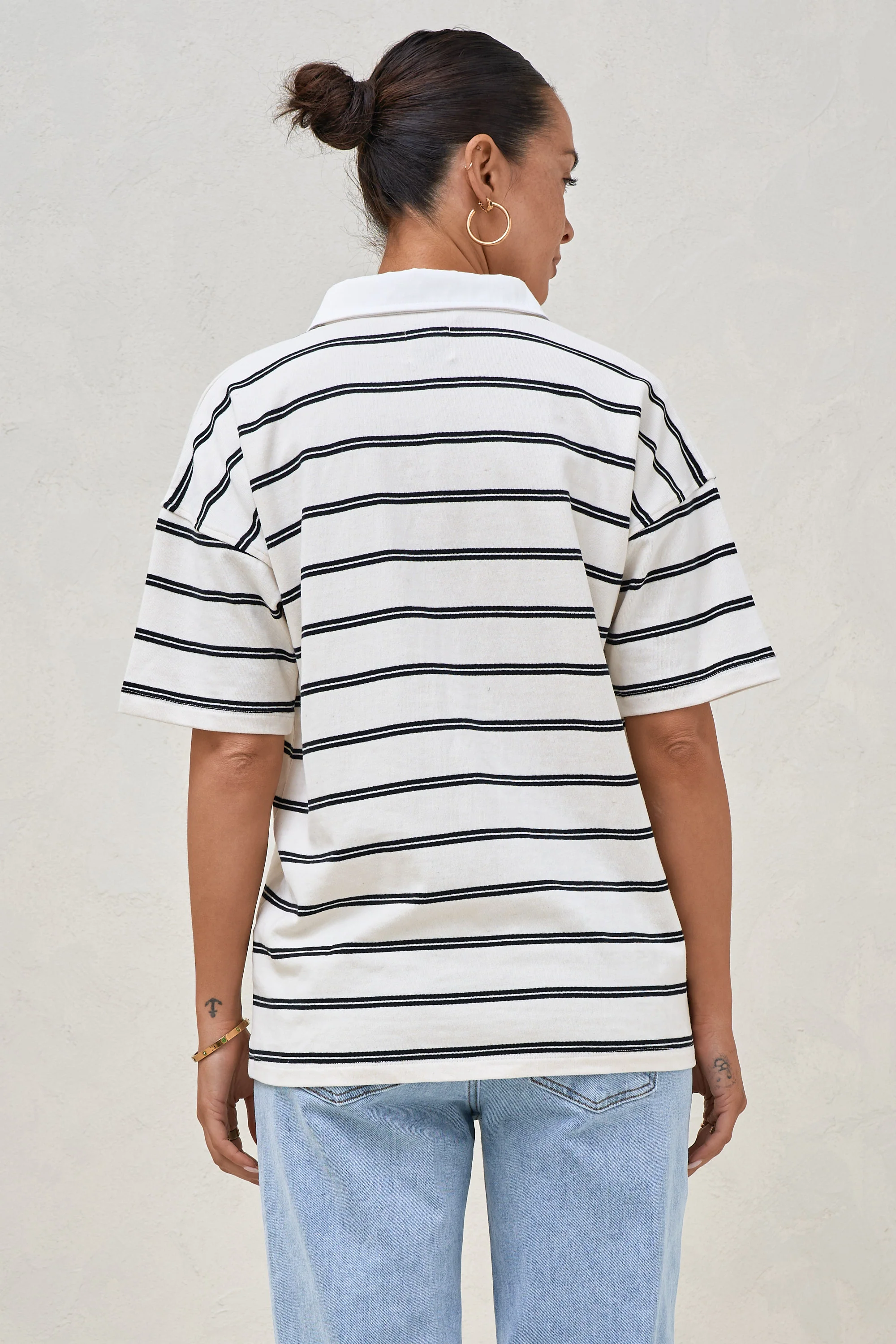 Game Plan Polo Tee - Stripe - Image 3