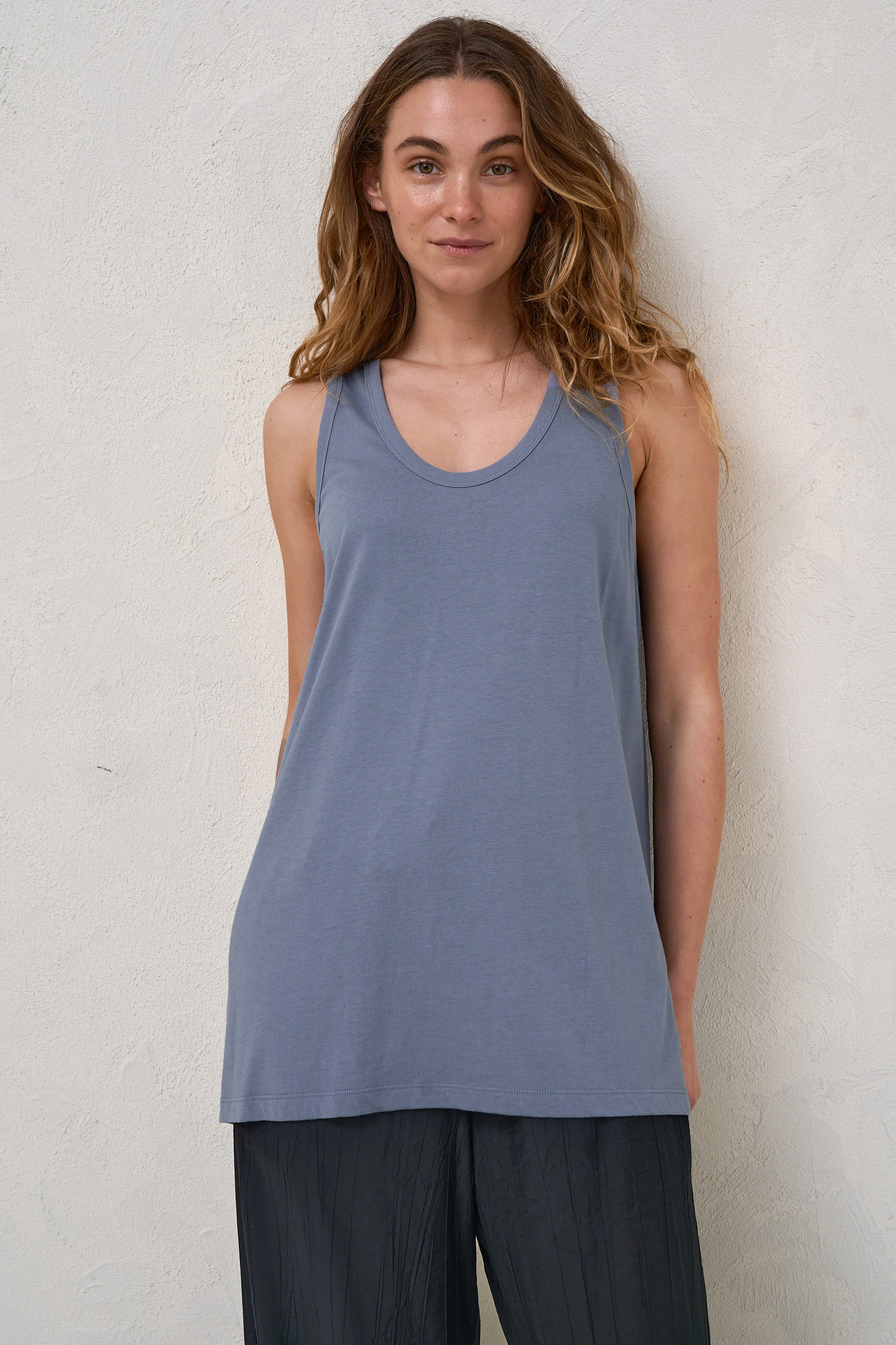 The Weekend Scoop Tank - Blue* - Image 5