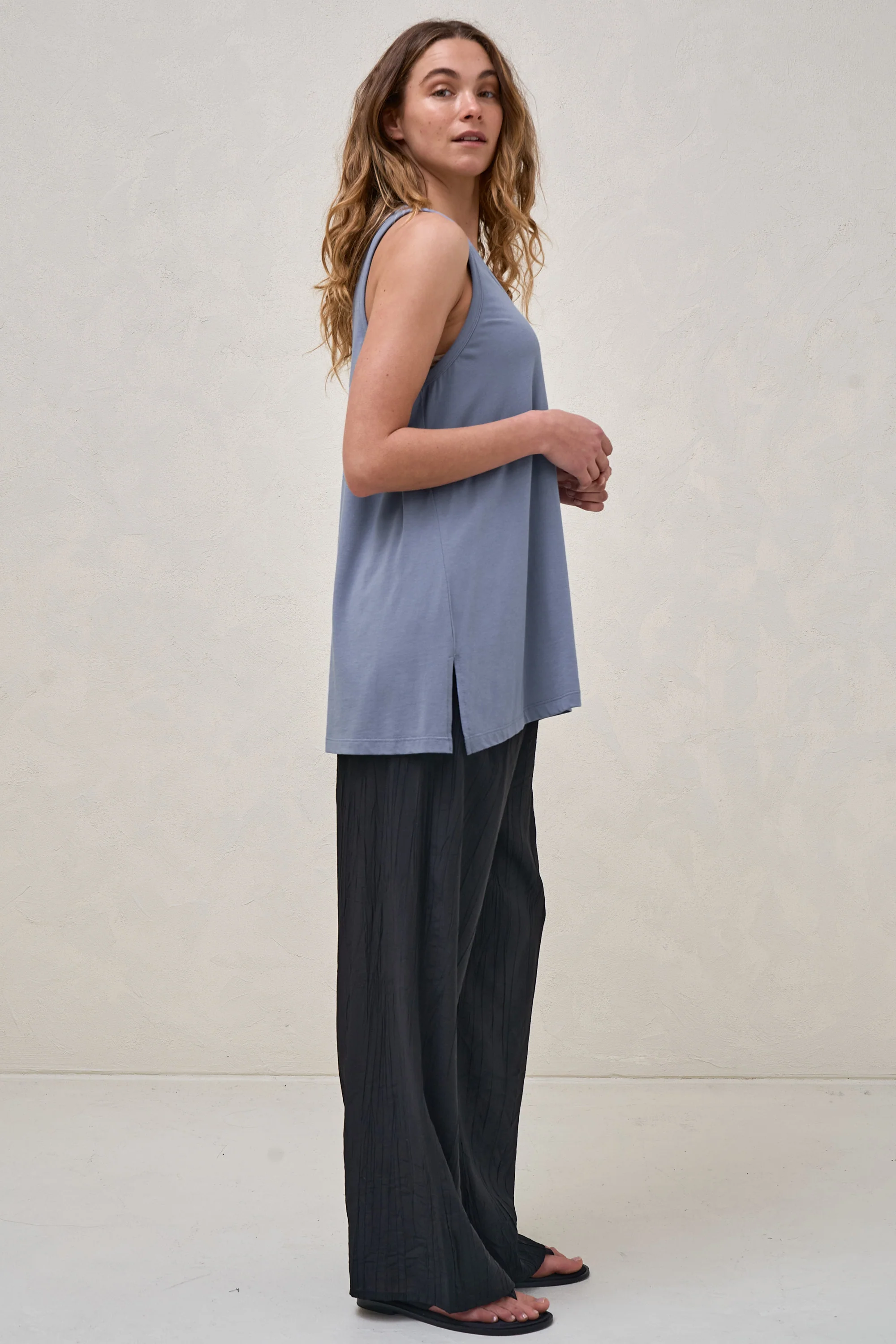 The Weekend Scoop Tank - Blue* - Image 9