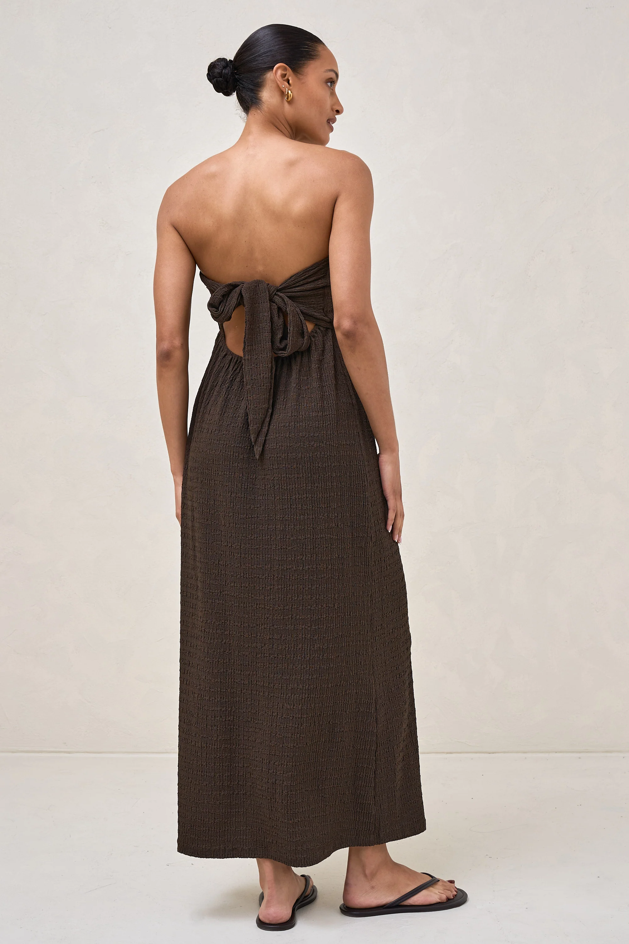 Mood  Shift Strapless Dress - Chocolate - Image 8