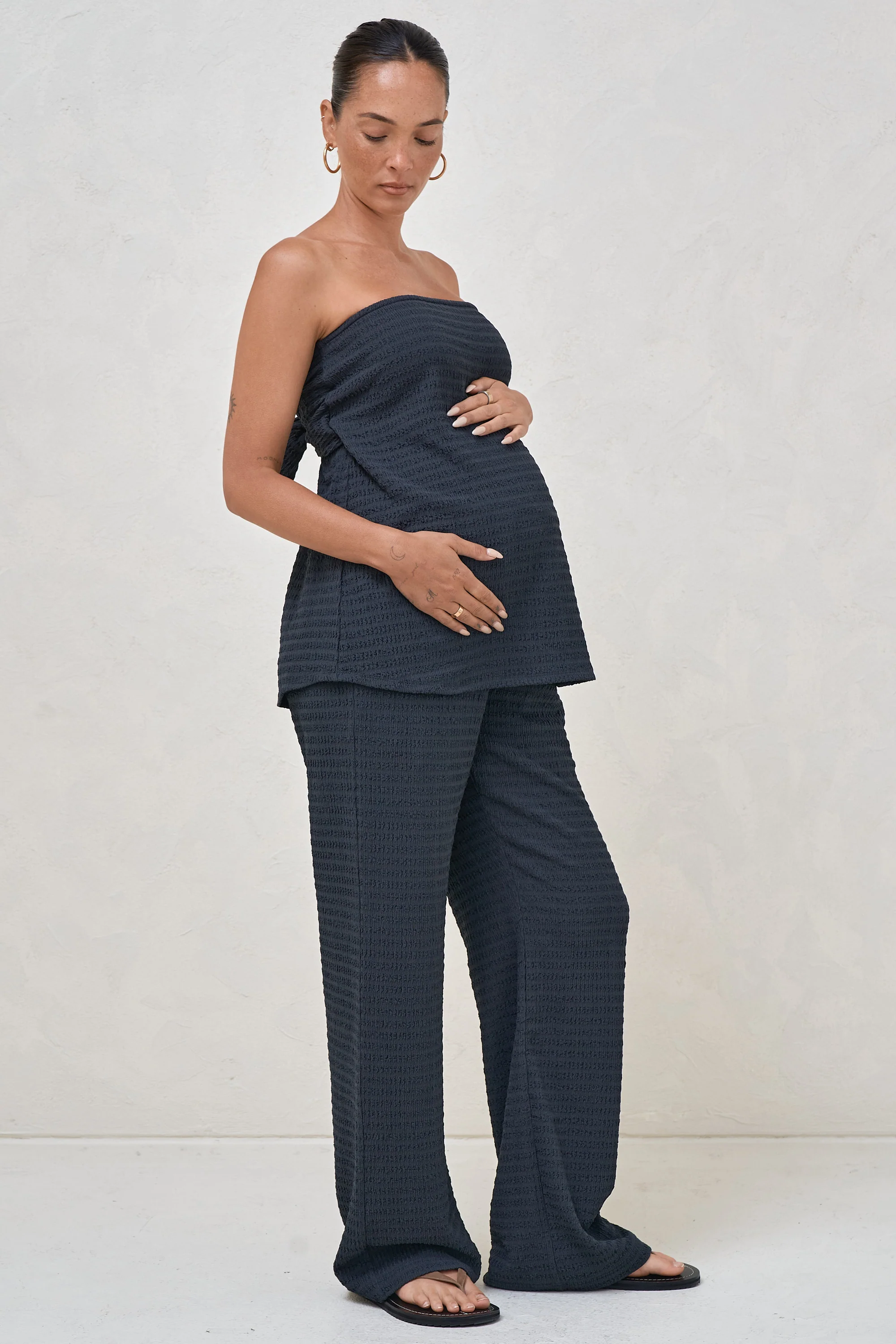 Mood  Shift Strapless Top - Slate - Image 2