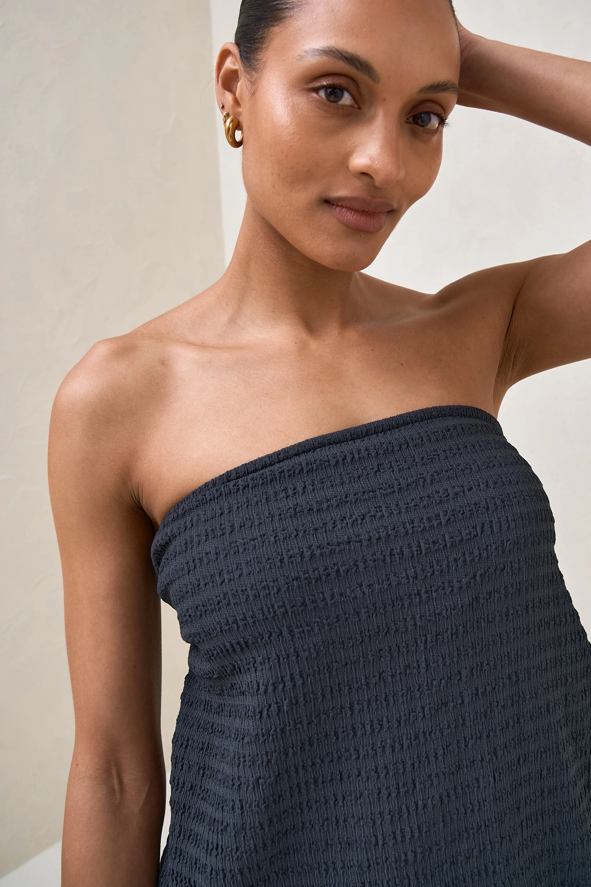 Mood  Shift Strapless Top - Slate - Image 9