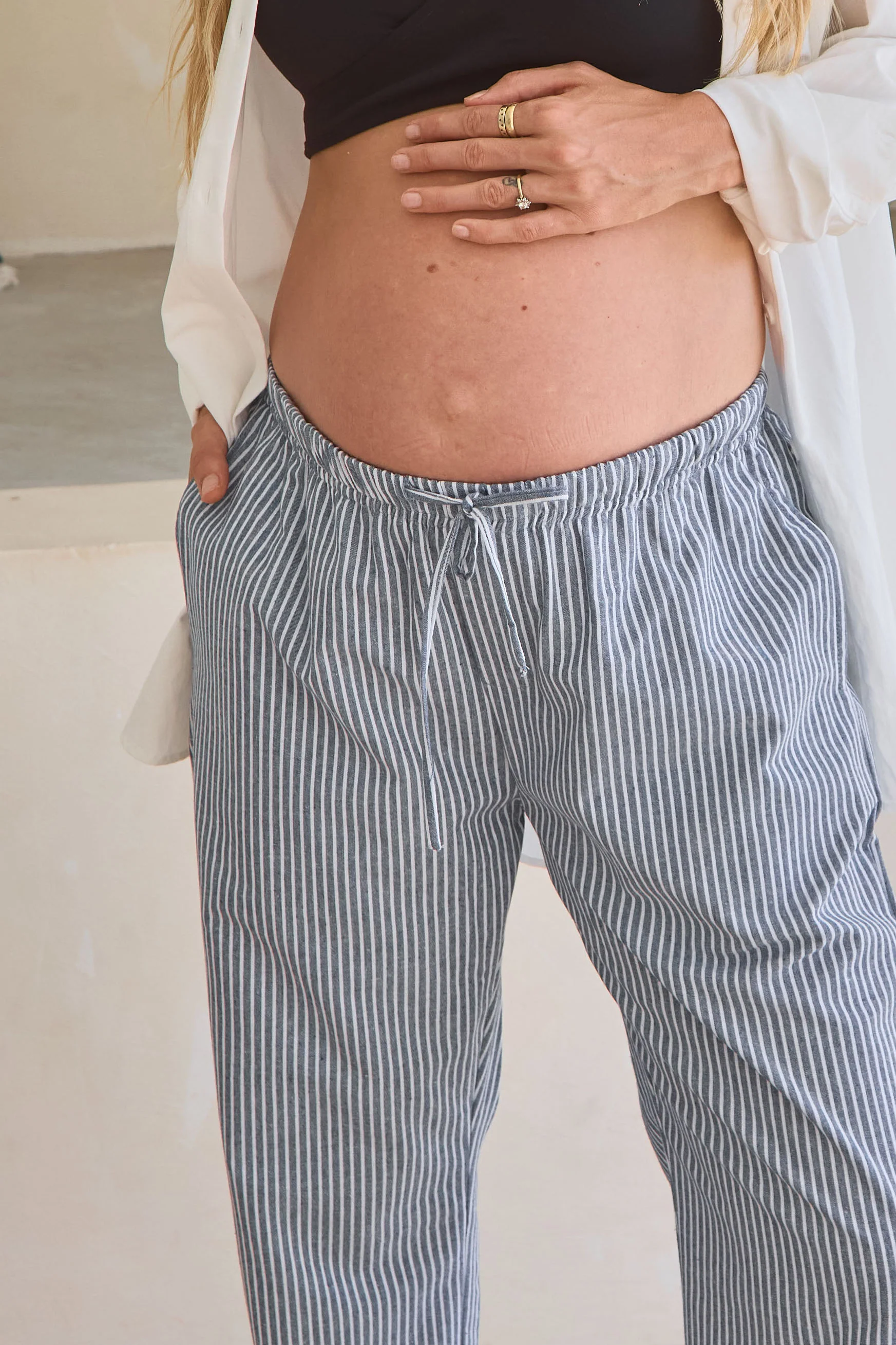 On The Line Pant - Navy Stripe - Image 5