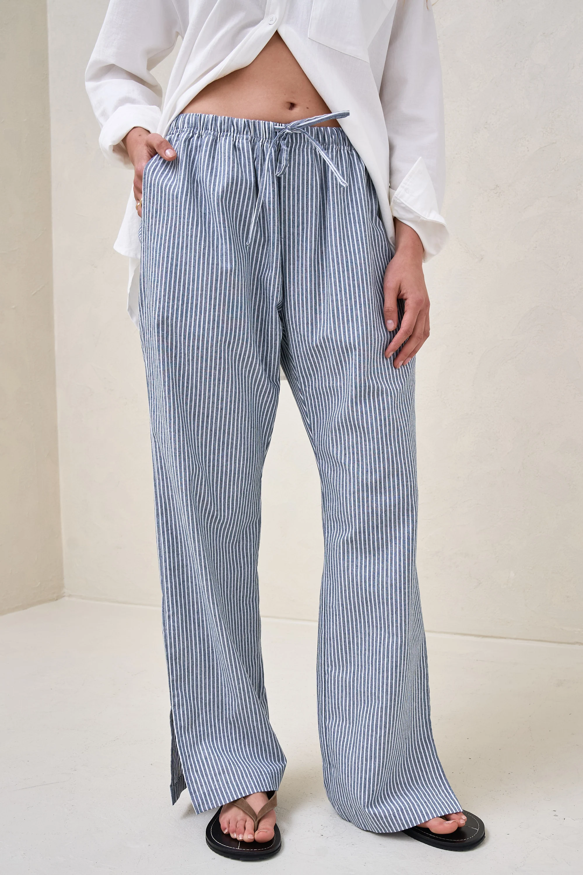 On The Line Pant - Navy Stripe - Image 6