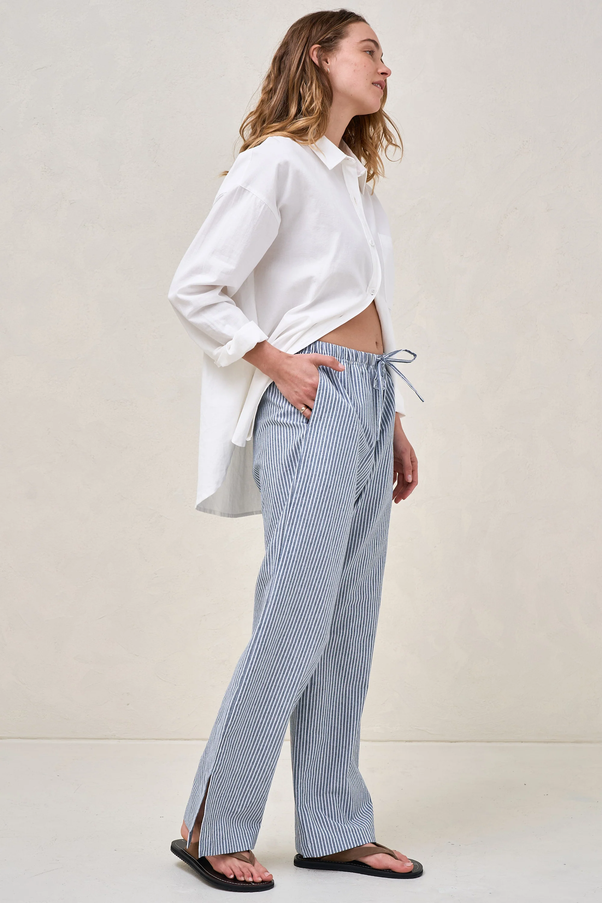 On The Line Pant - Navy Stripe - Image 7