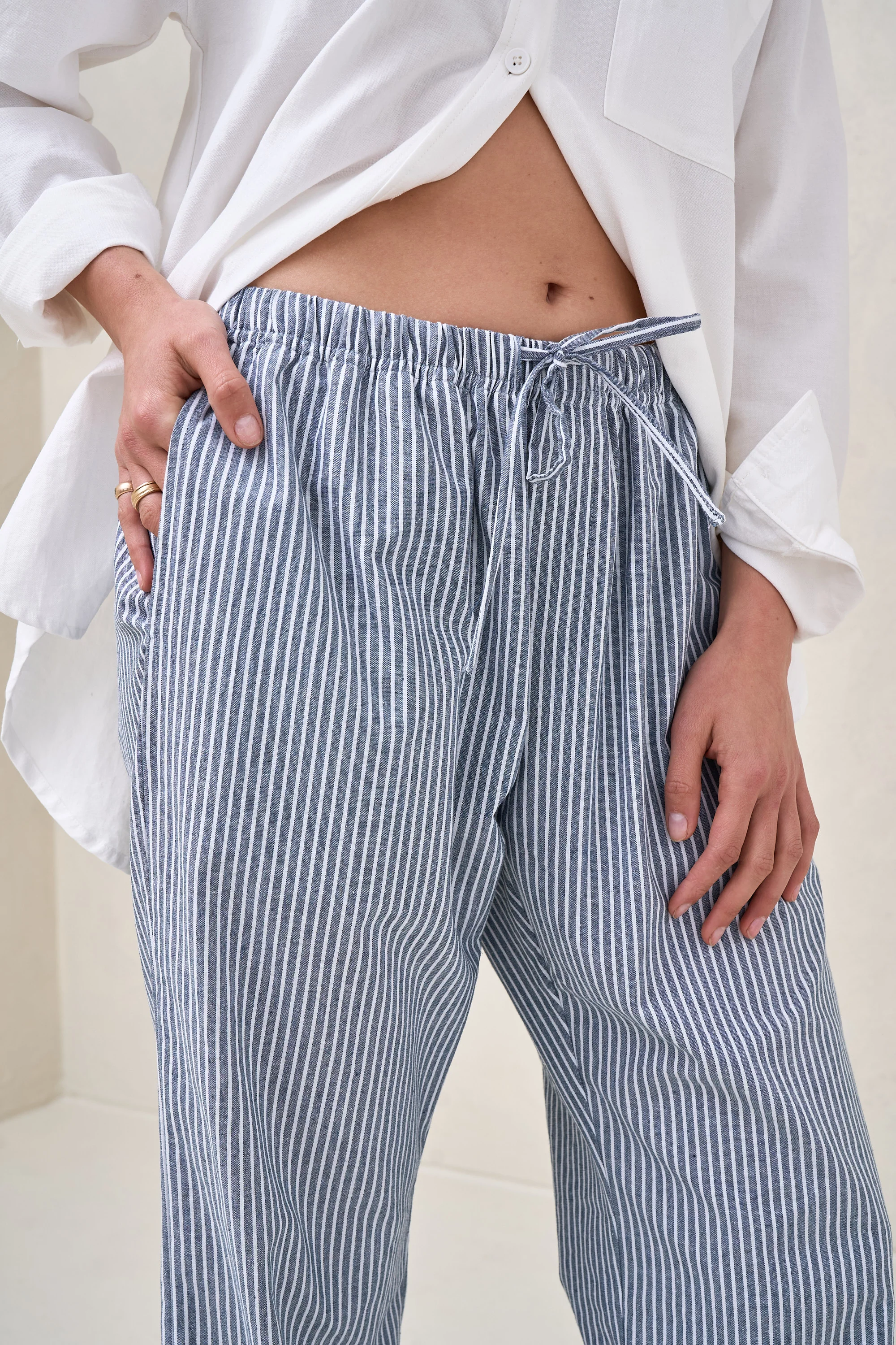 On The Line Pant - Navy Stripe - Image 9