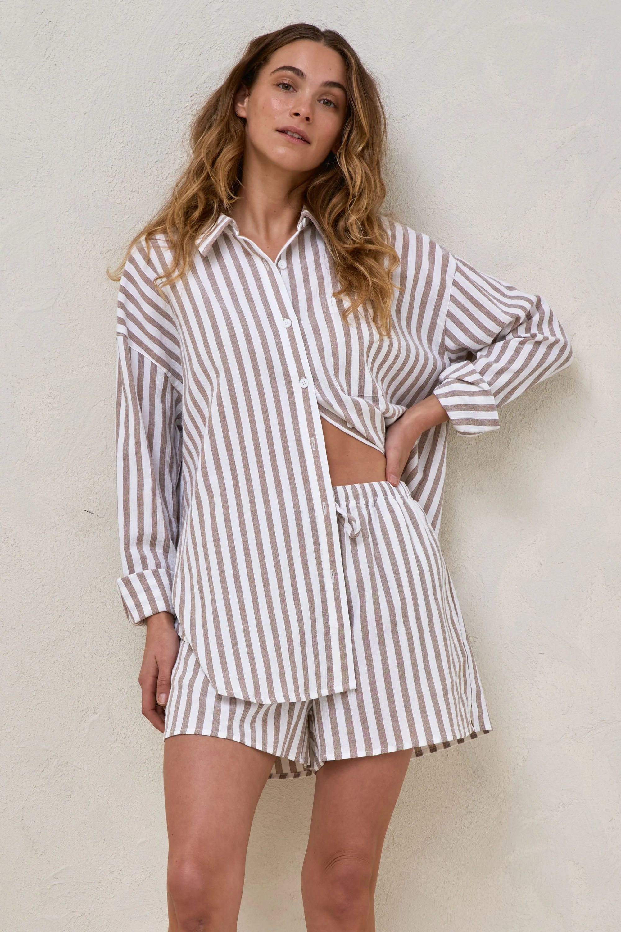 Perpetual Stripe Short - Mocha Stripe - Image 10