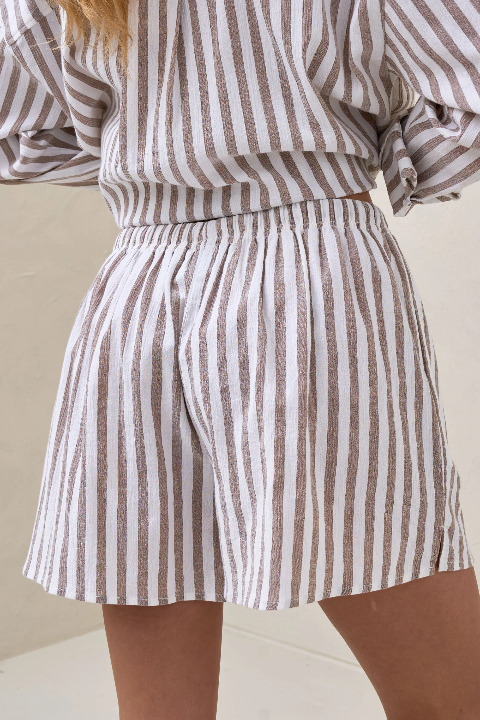Perpetual Stripe Short - Mocha Stripe - Image 8