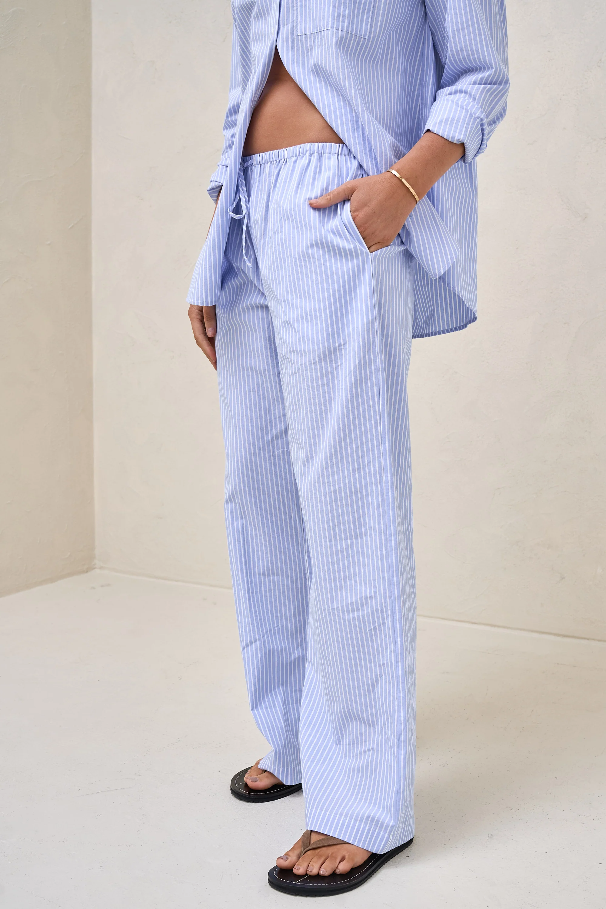 Plot Twist Woven Pant - Blue/White Stripe* - Image 9