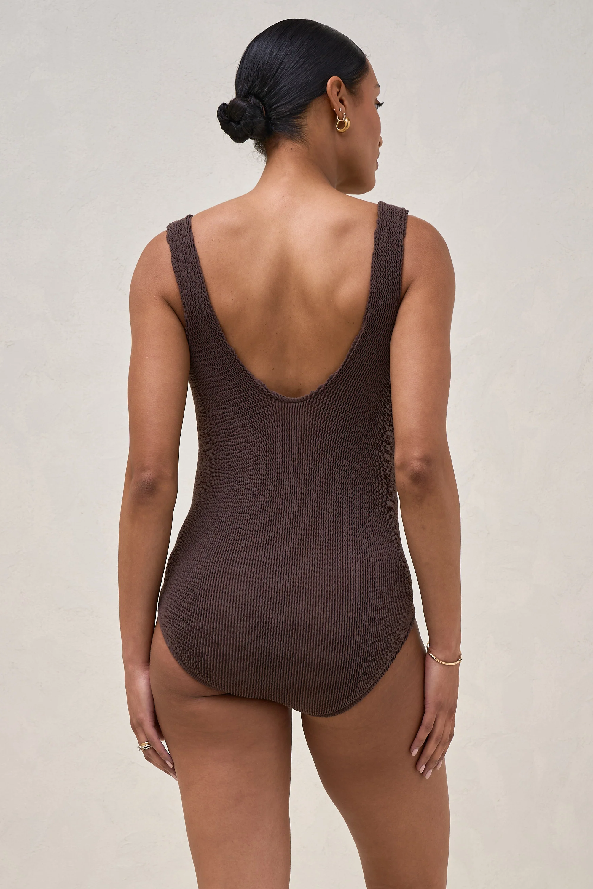 Paradiso Maternity One Piece - Chocolate - Image 3
