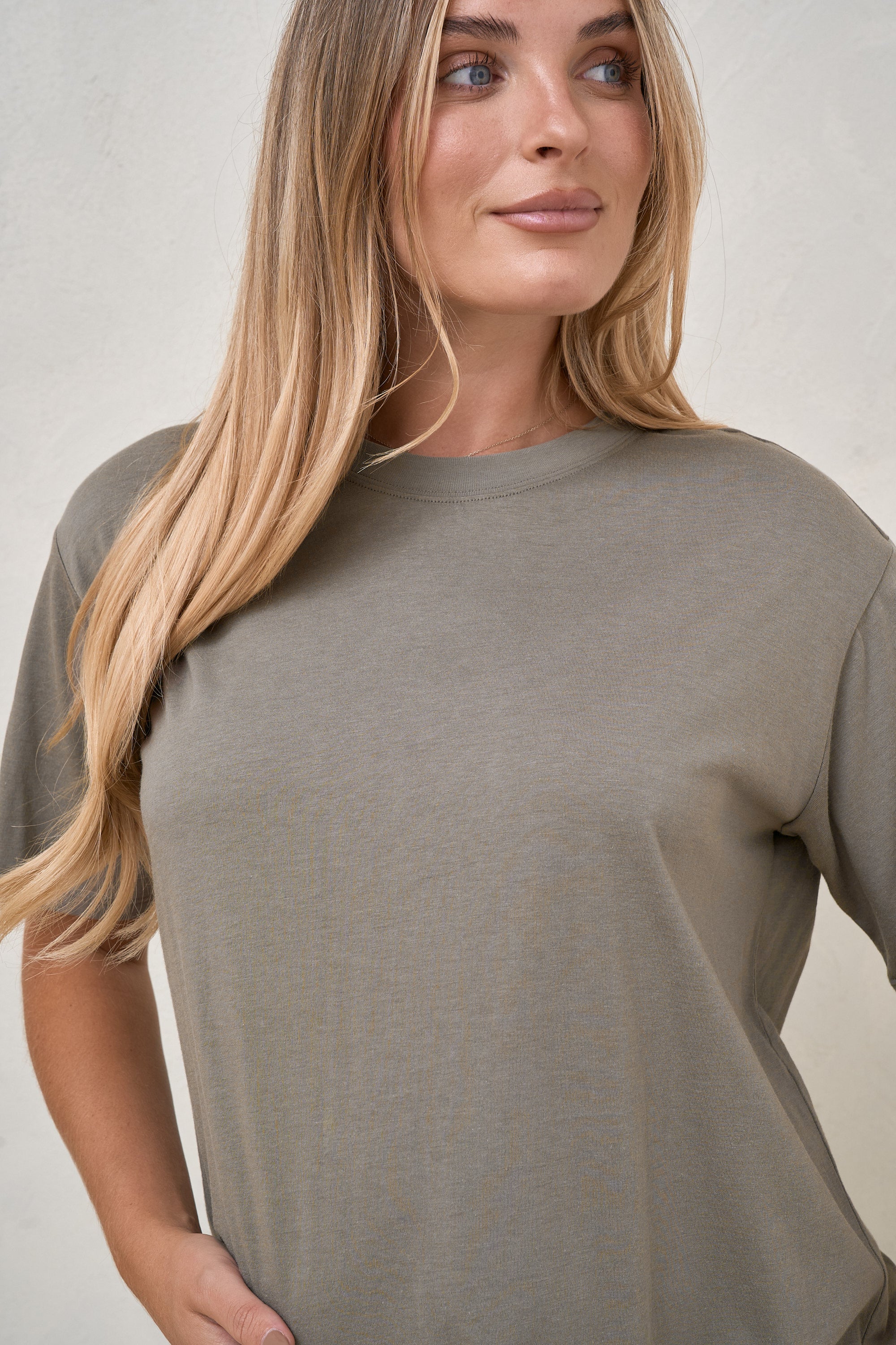 Into It Crew Tee - Khaki - Image 4