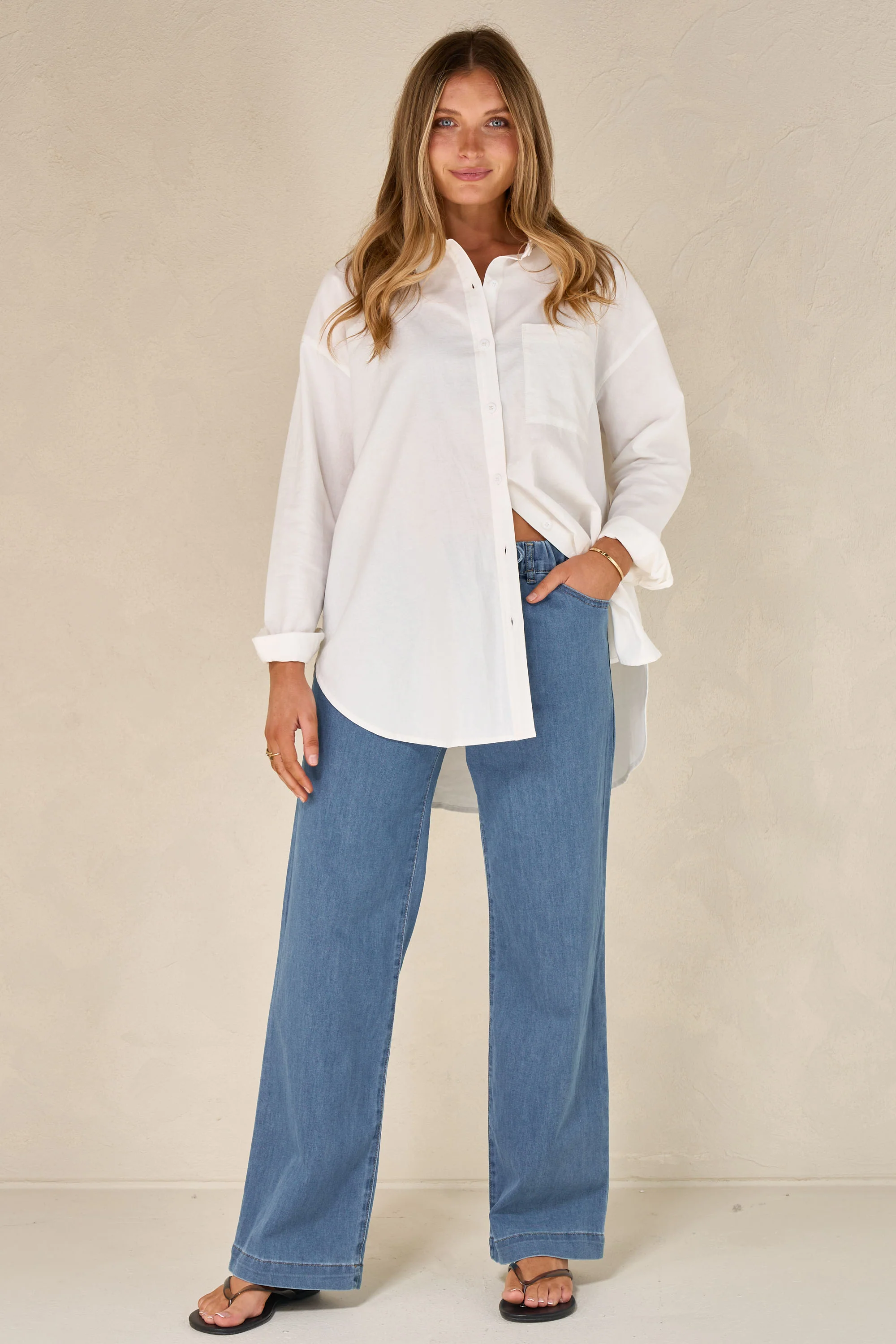 Frequent Wide Leg Jean -Blue - Image 10