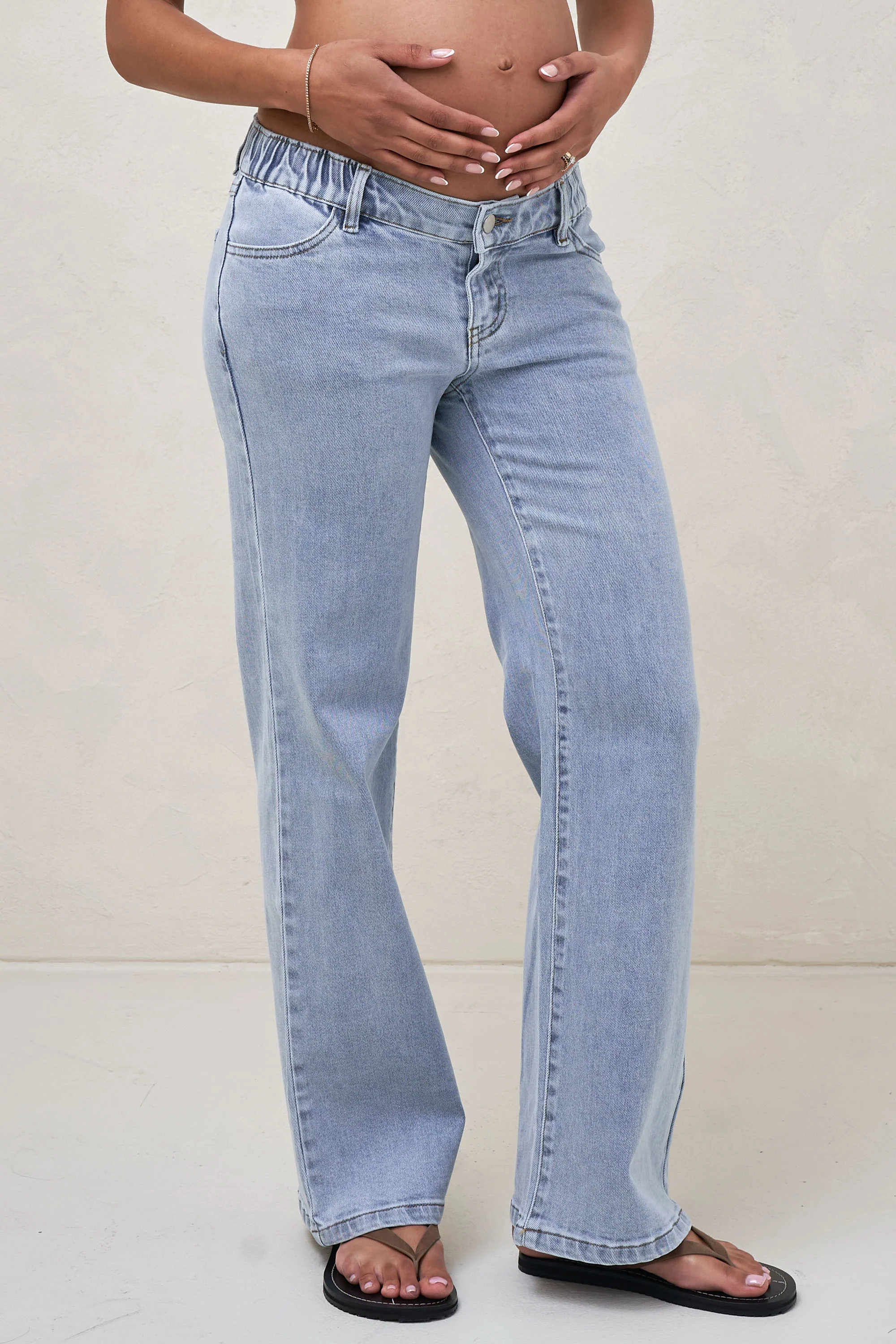 Day By Day Wide Leg Jeans - Pacific Blue - Image 3