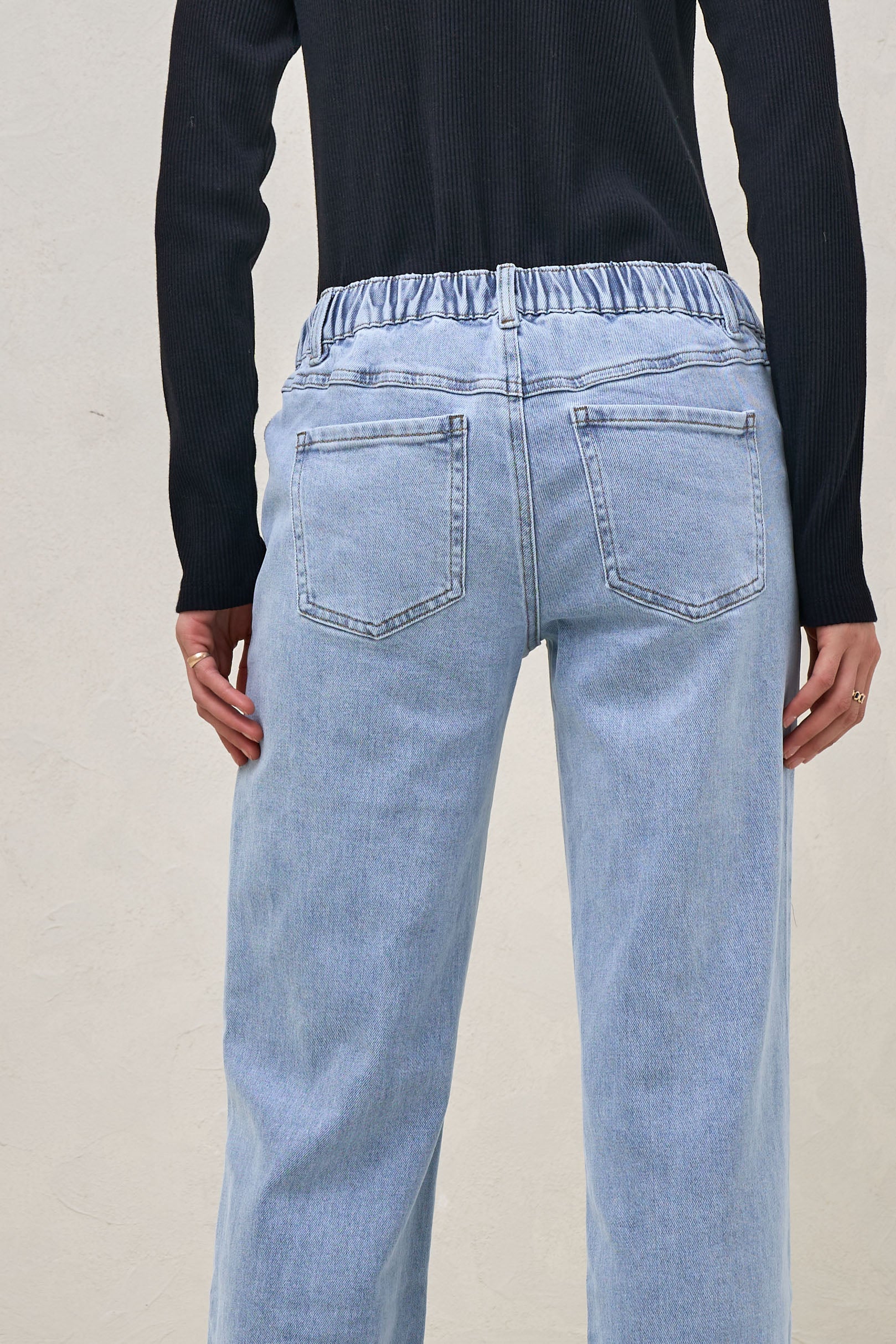 Day By Day Wide Leg Jeans - Pacific Blue - Image 8