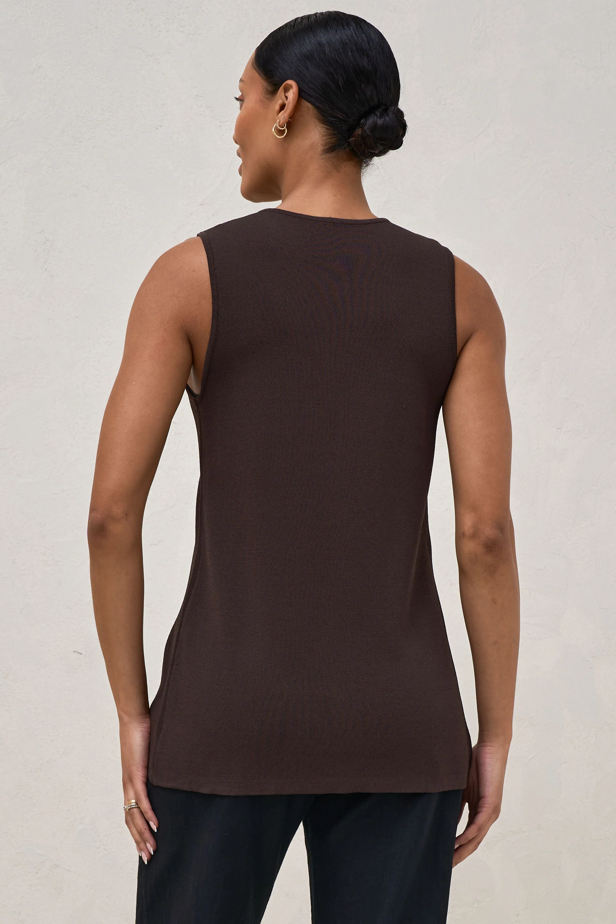 Sunday Best Button Vest - Chocolate - Image 3