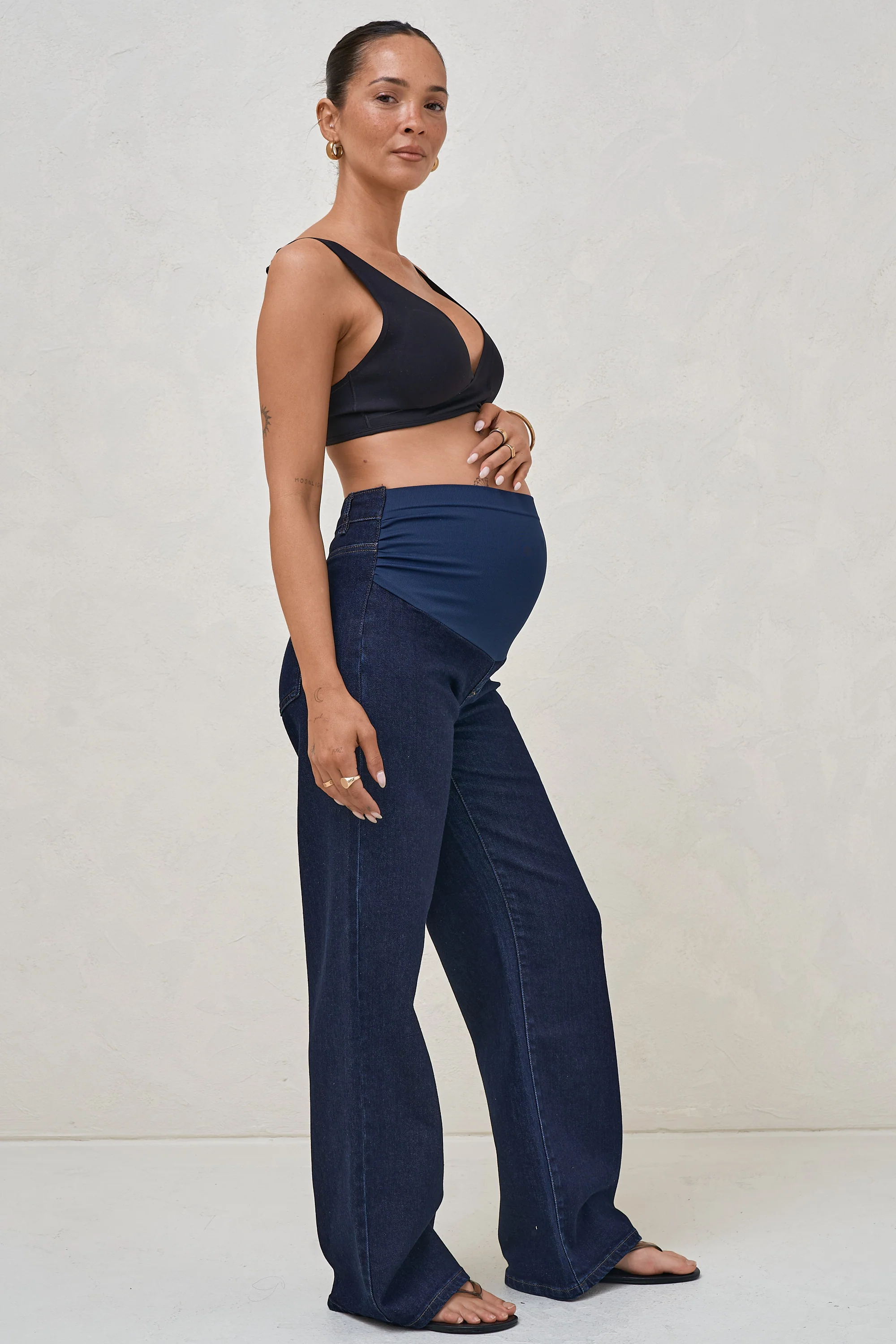 All Hours Wide Leg Jean - Indigo - Image 2