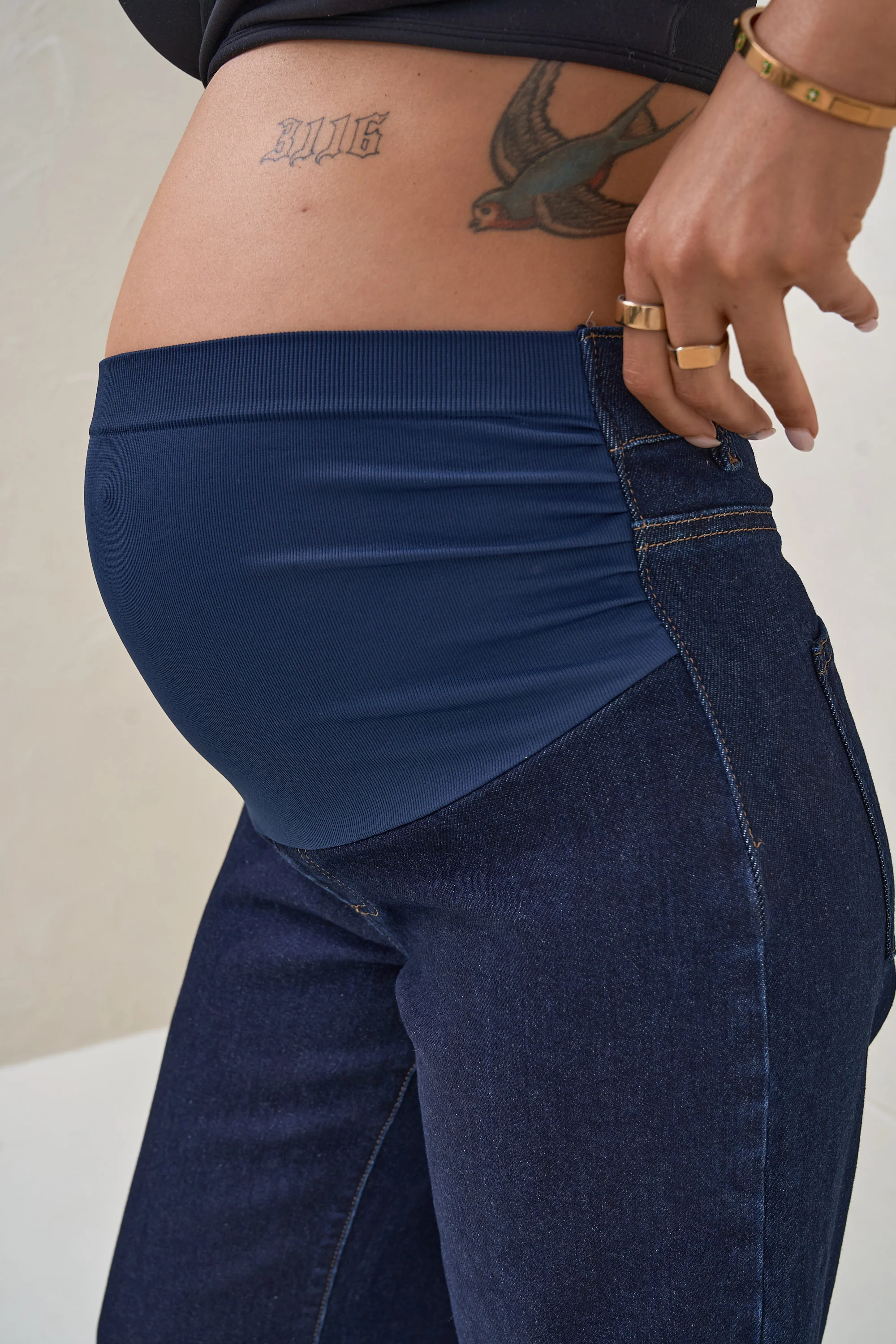 All Hours Wide Leg Jean - Indigo - Image 4