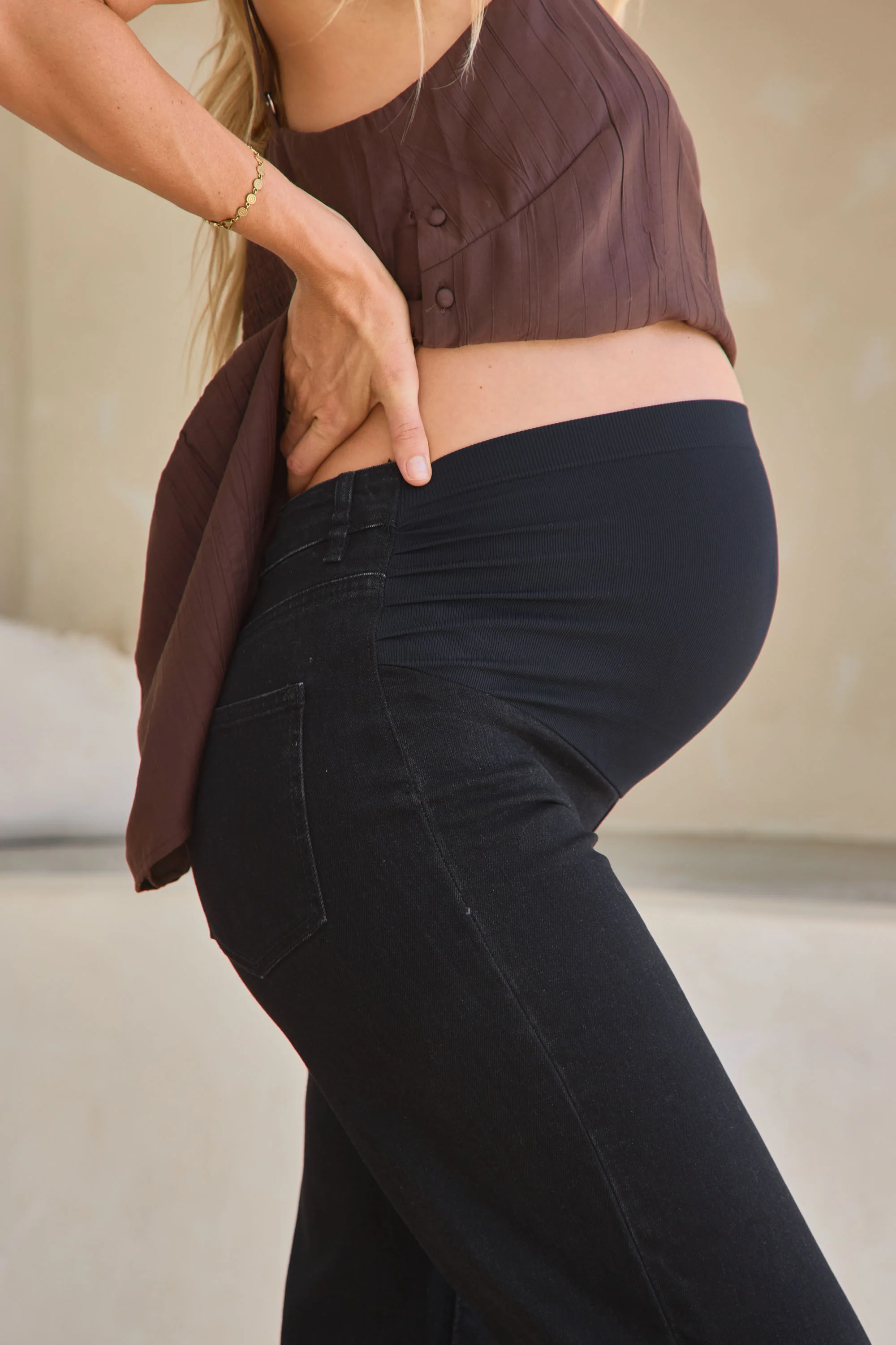 All Hours Wide Leg Jean - Black - Image 5