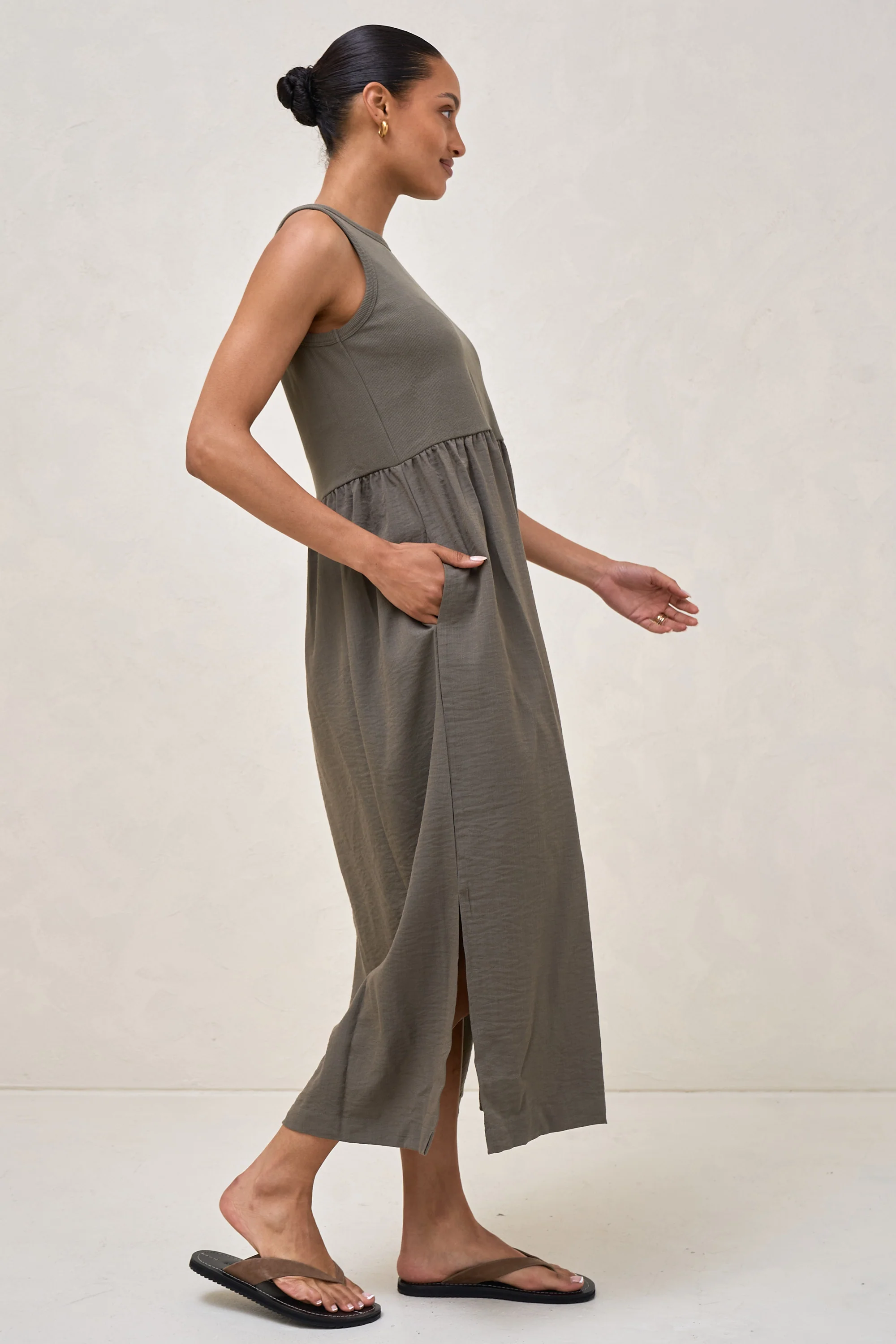 Serenade Midi Dress - Pine - Image 7