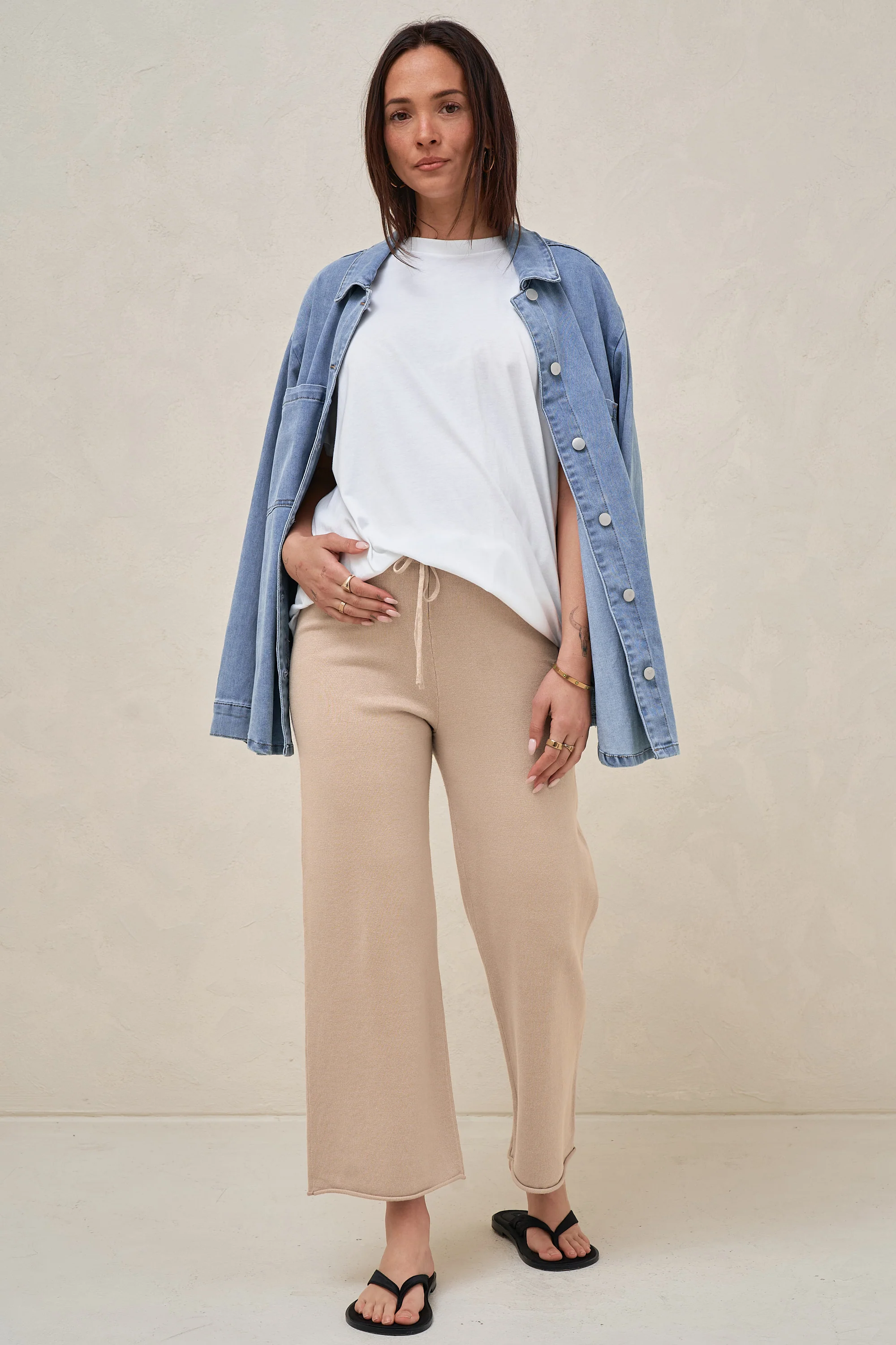 Cloud Nine Lounge Pant - Oatmeal - Image 5