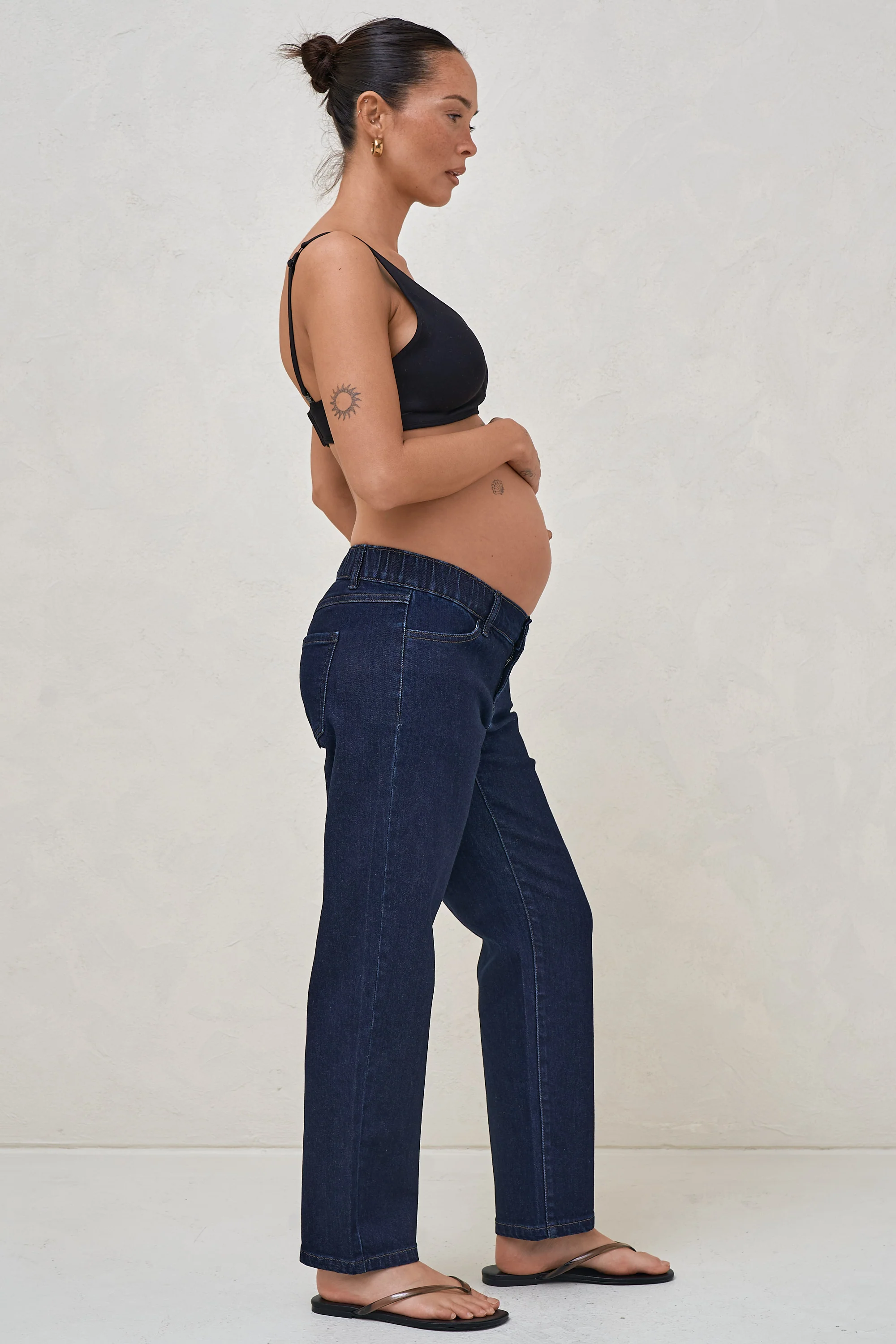Small Talk Mum Jean - Indigo - Image 4