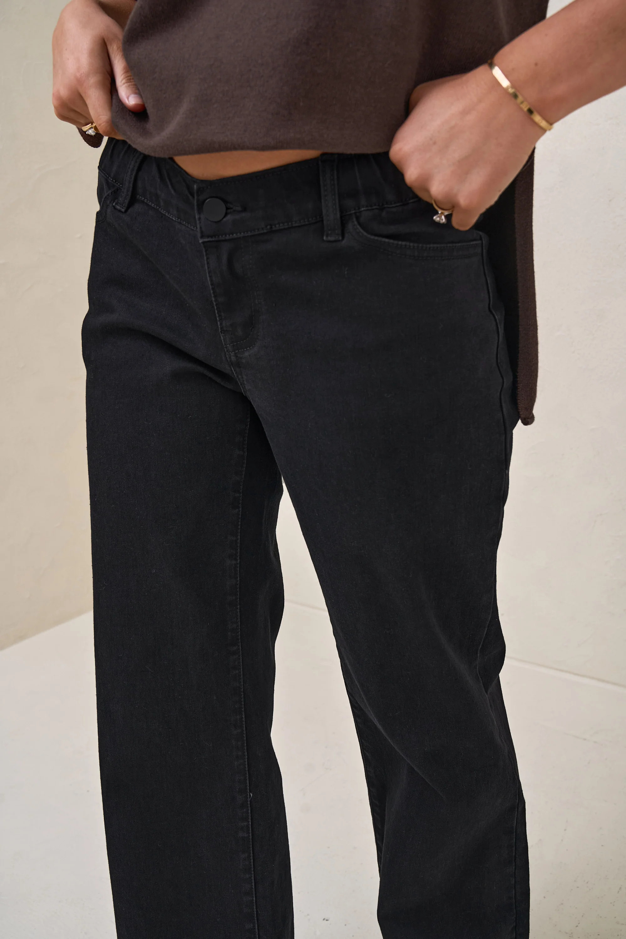 Day By Day Wide Leg Jeans - Black Onyx - Image 10