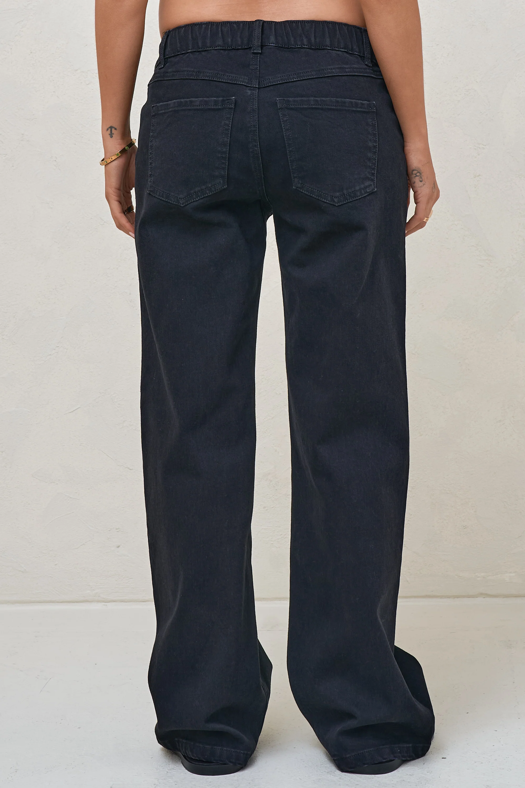 Day By Day Wide Leg Jeans - Black Onyx - Image 3