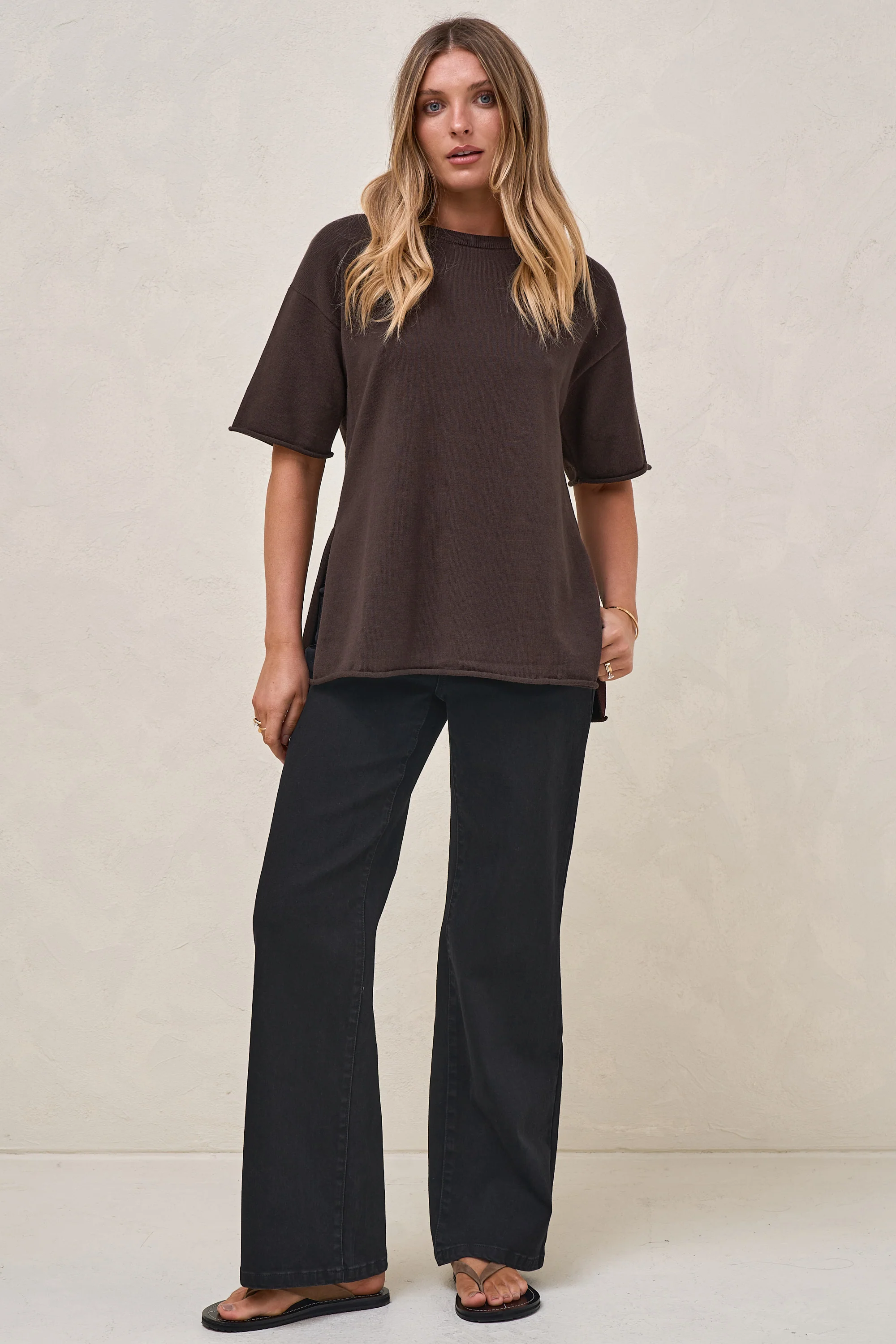 Day By Day Wide Leg Jeans - Black Onyx - Image 9