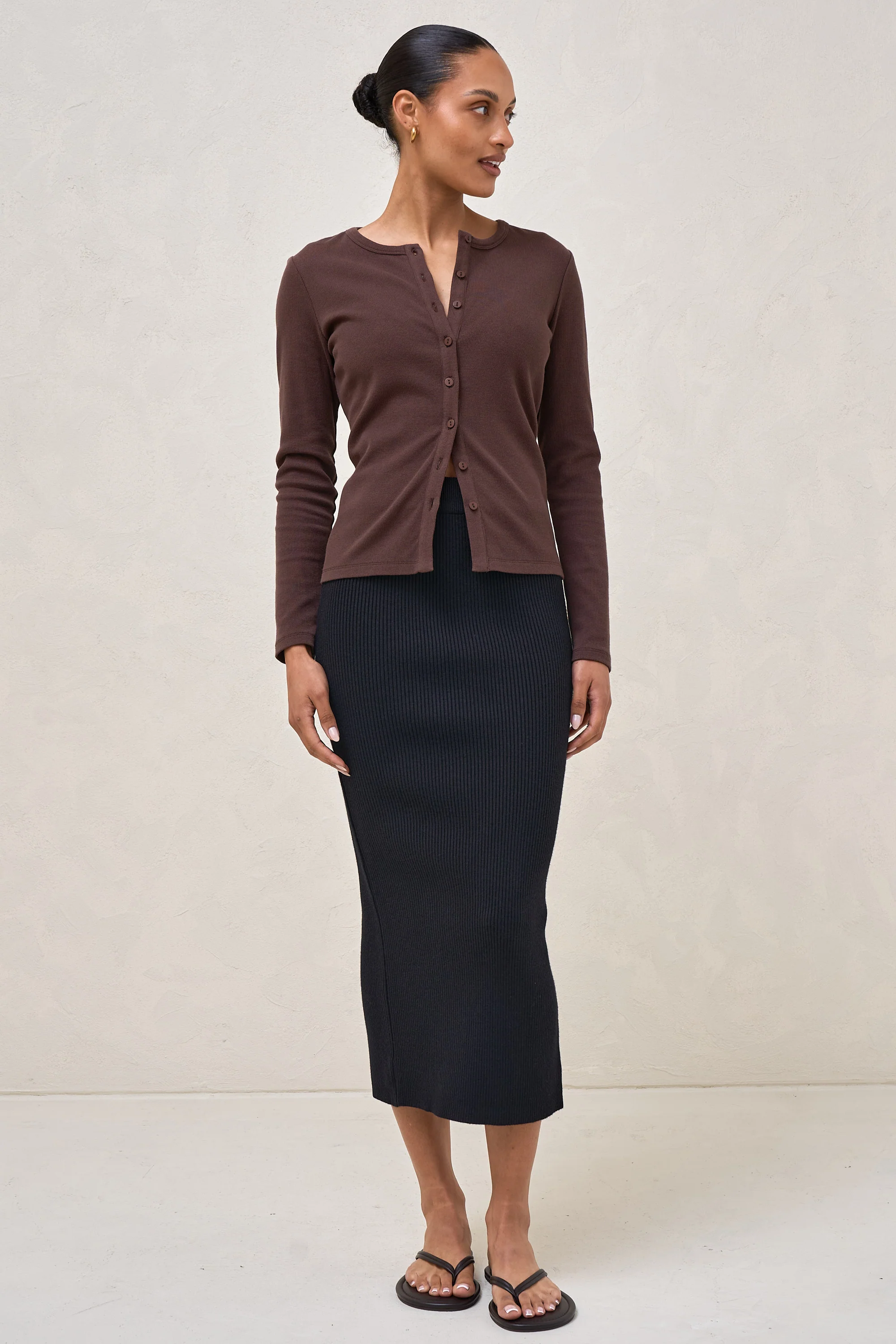 Serendipity Rib Skirt - Black - Image 10