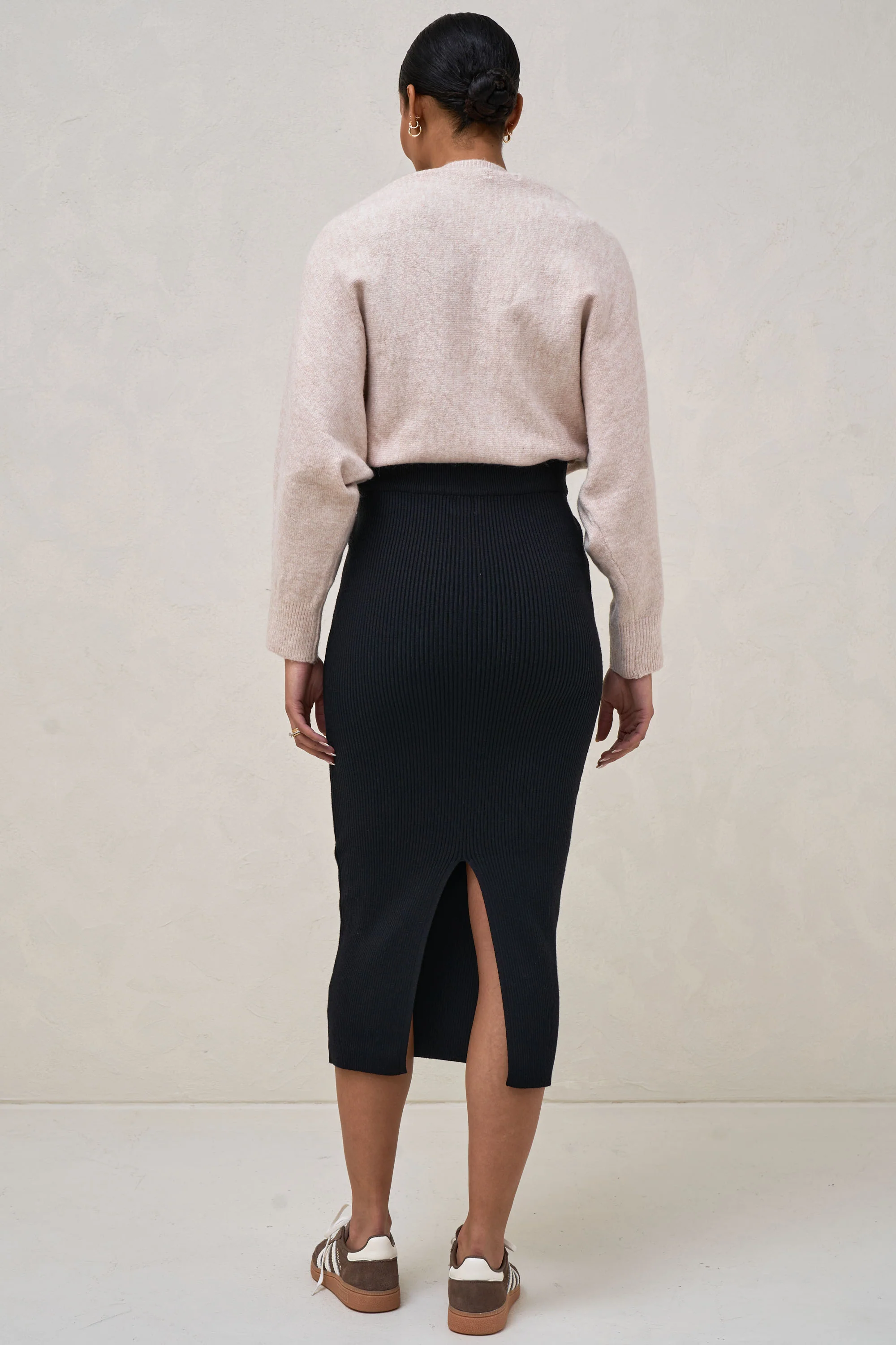 Serendipity Rib Skirt - Black - Image 3