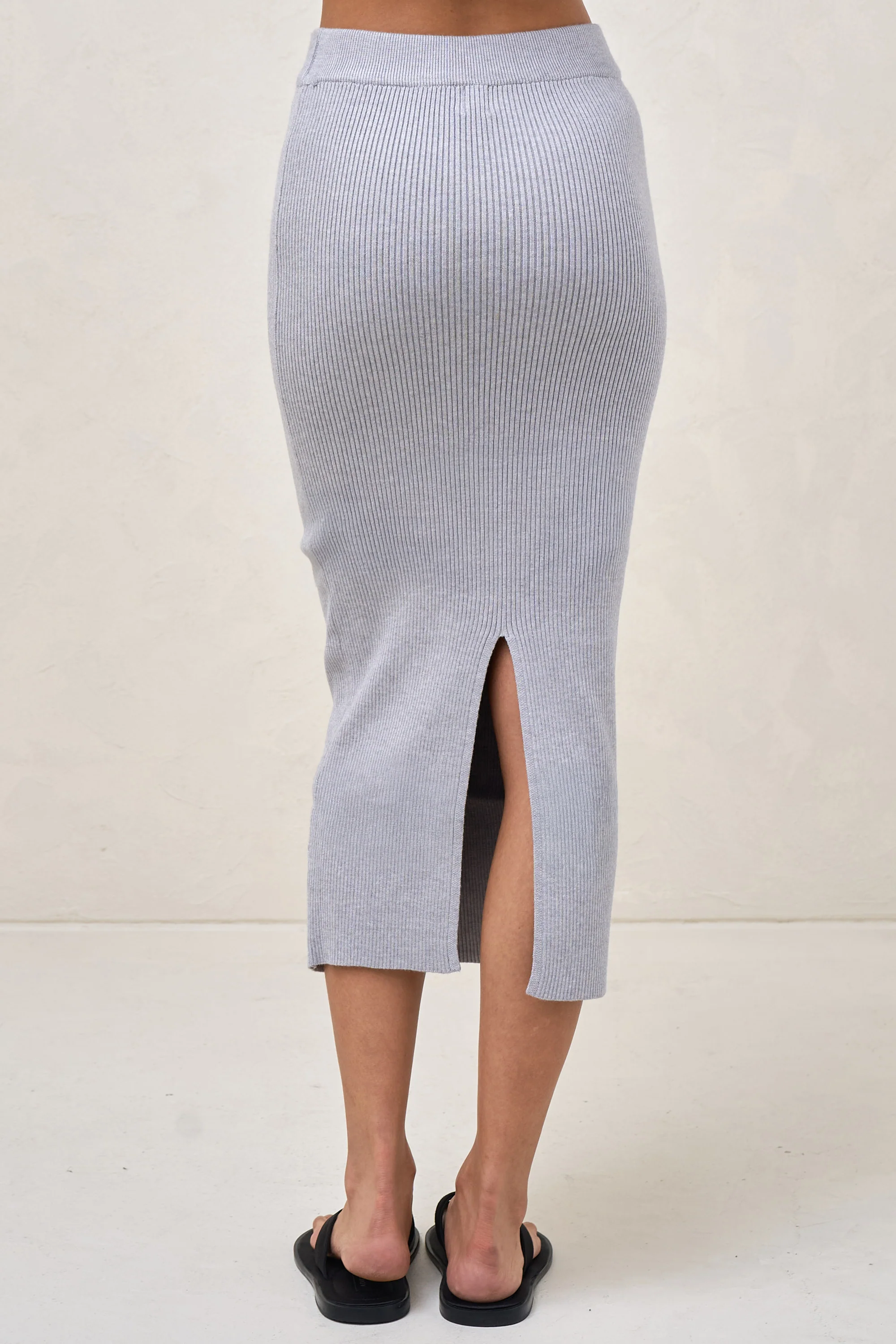 Serendipity Rib Skirt - Grey - Image 8