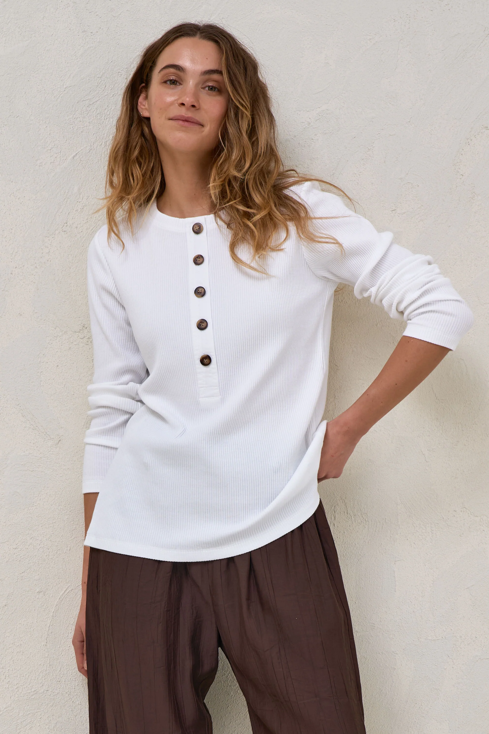 On My Mind Henley - Ivory* - Image 6
