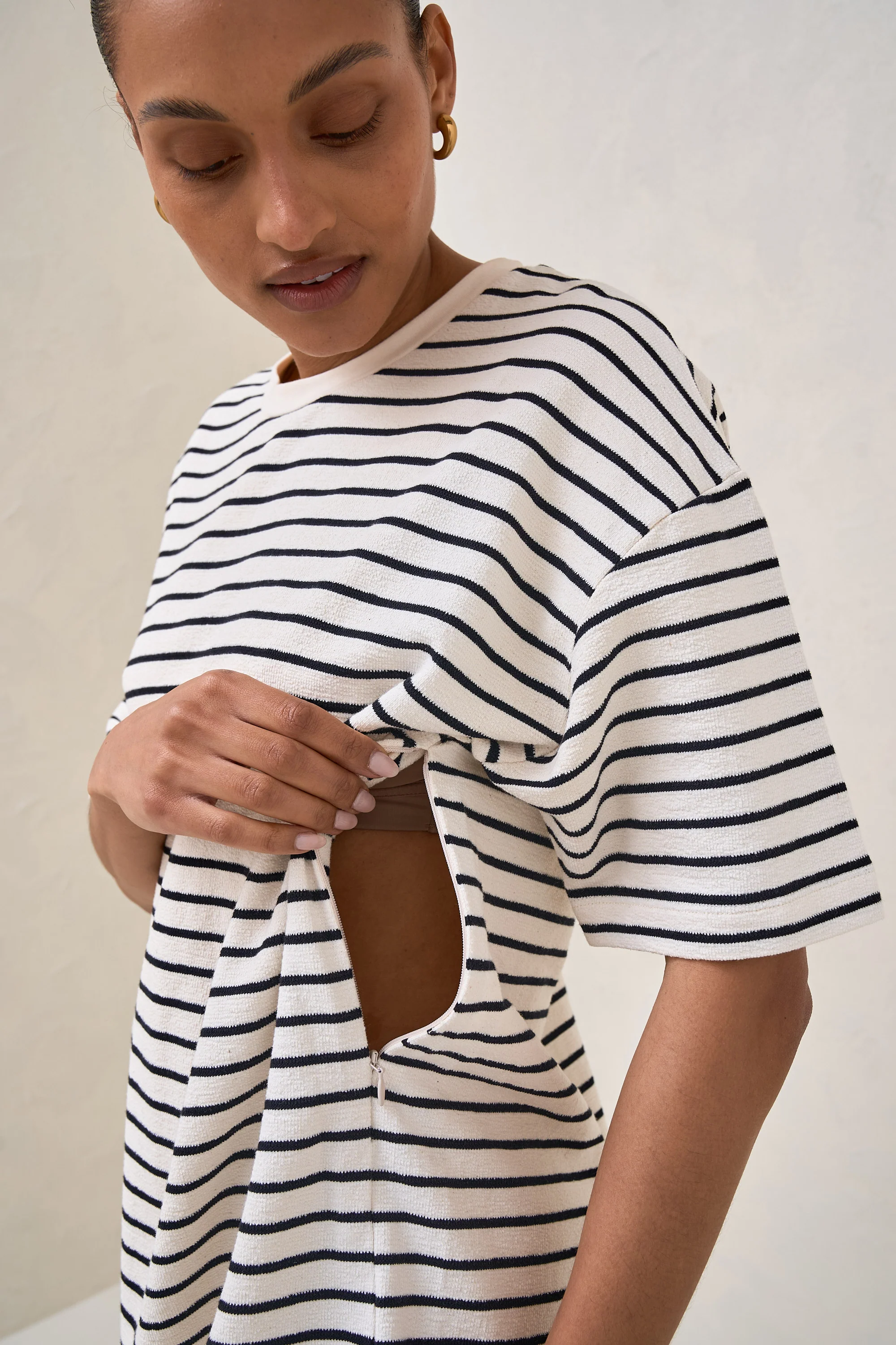 Whats Next Nursing Dress - Stripe - Image 10
