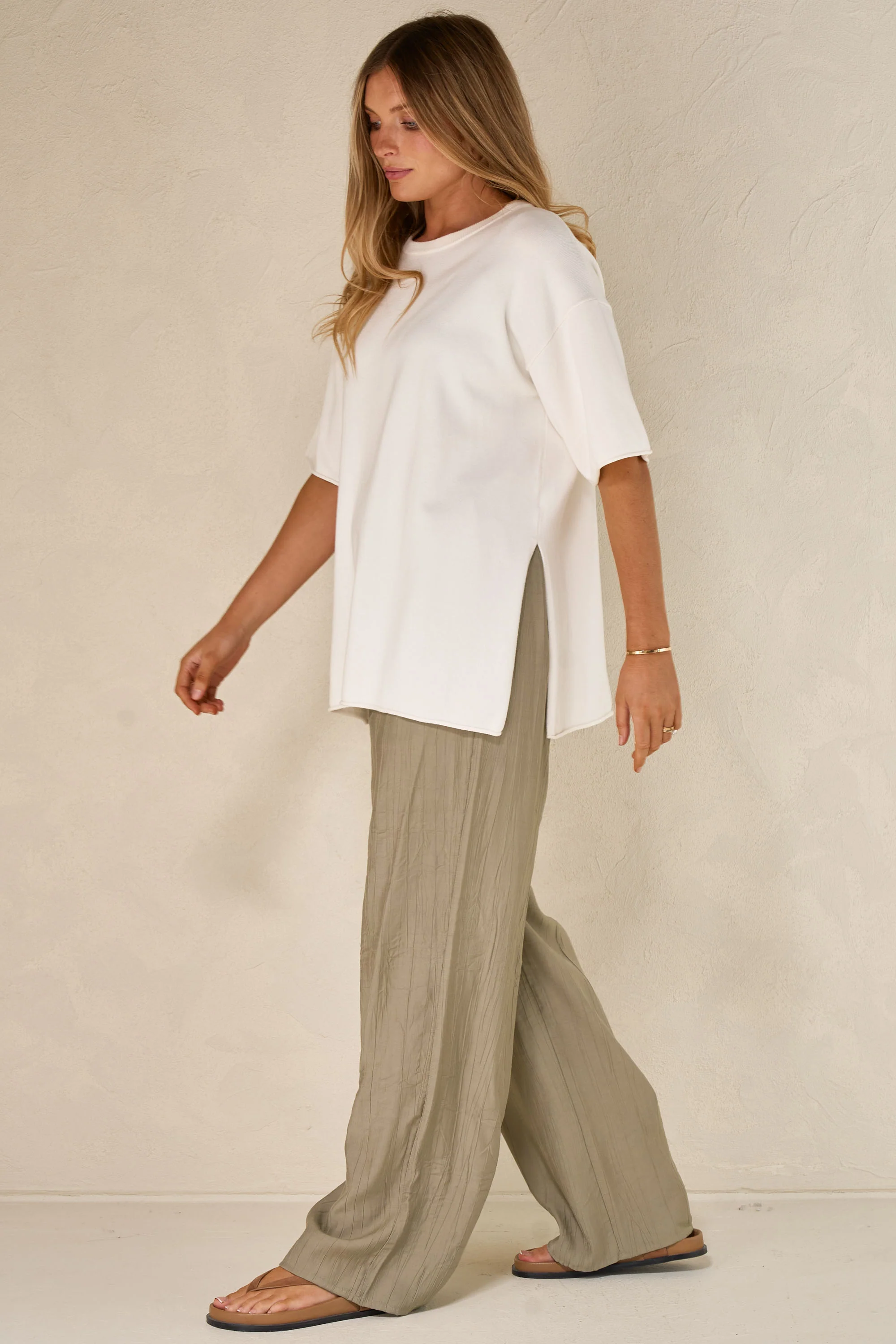 Cloud Nine Knit Tee - Ivory - Image 10
