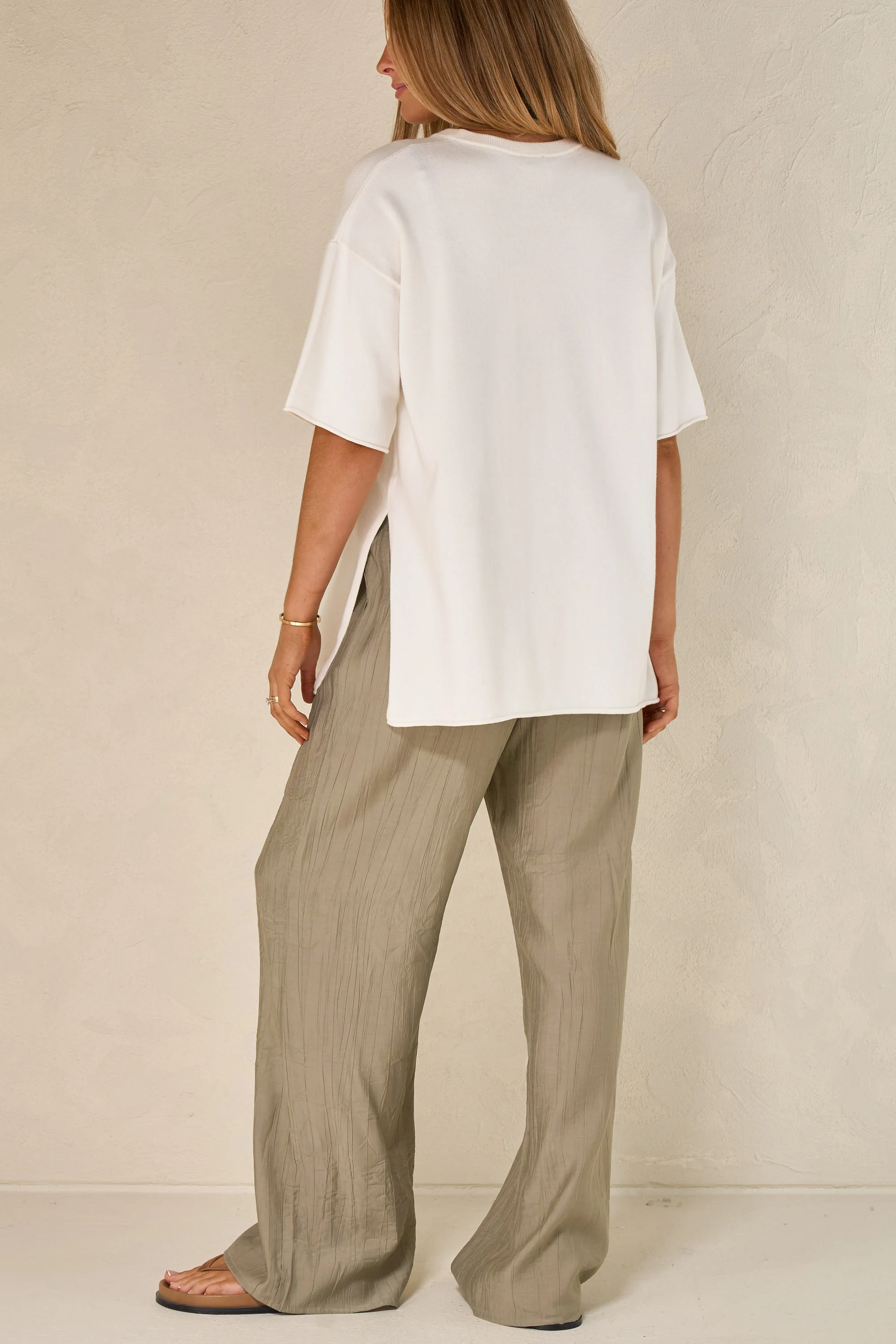 Cloud Nine Knit Tee - Ivory - Image 8