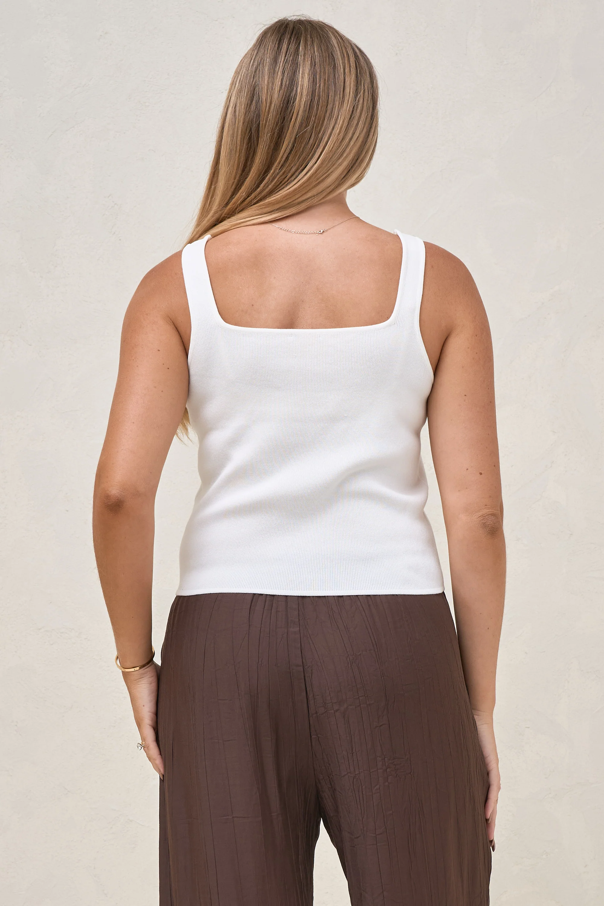 About That Base Knit Crop - White - Image 3