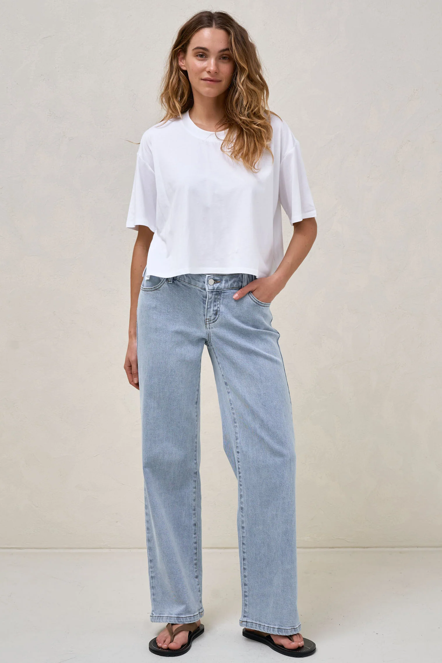 Into It Crop Tee - White - Image 10
