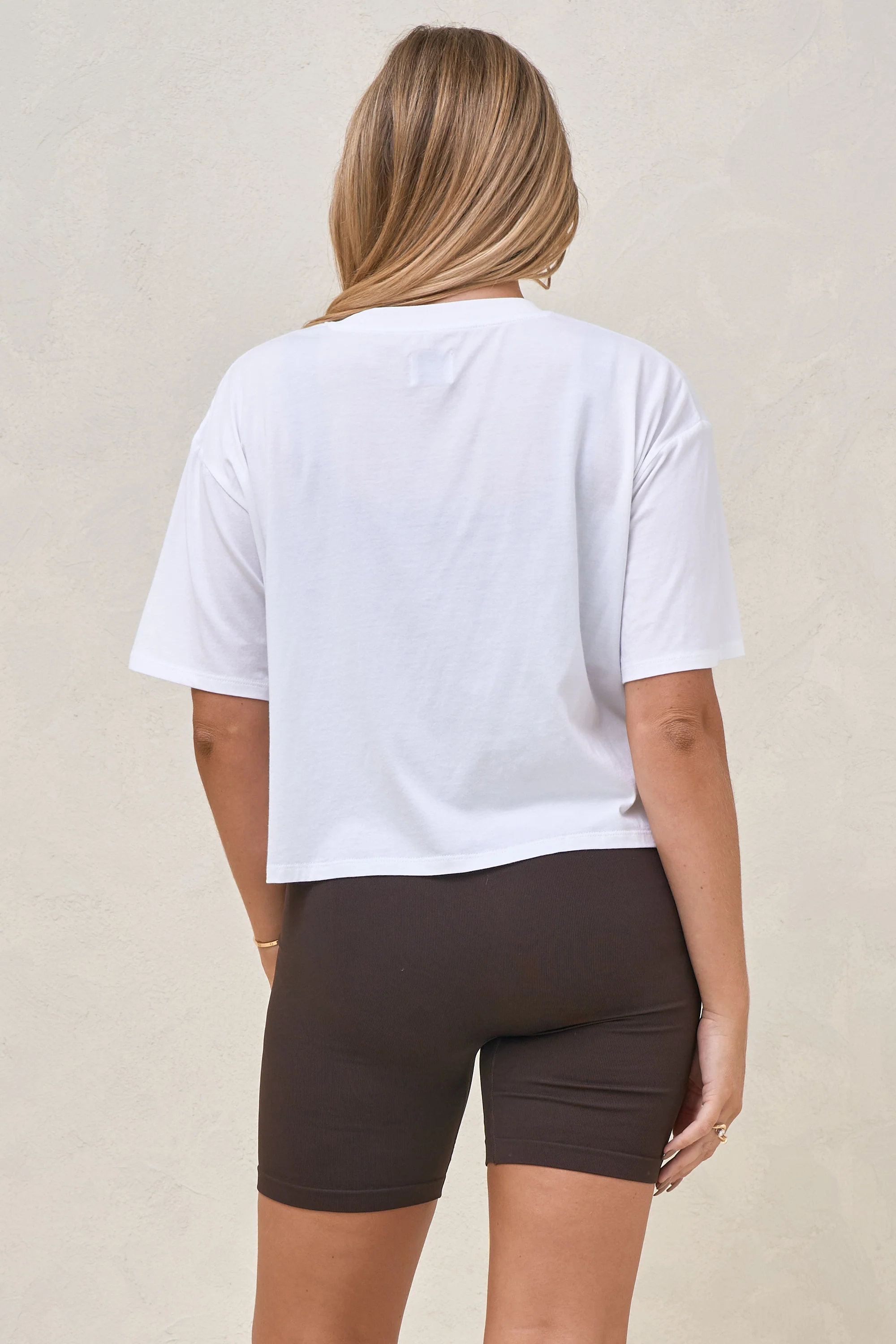 Into It Crop Tee - White - Image 3