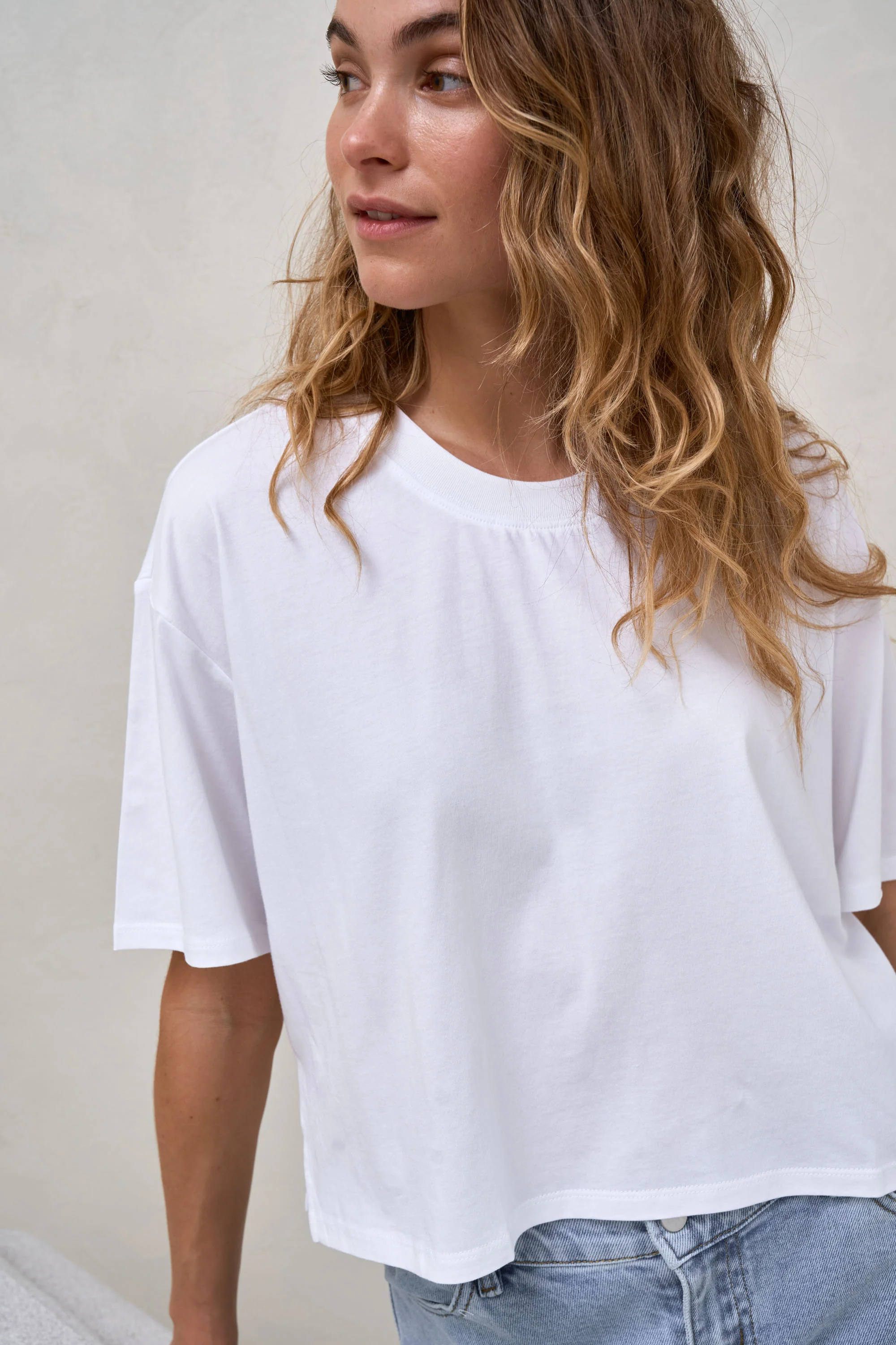 Into It Crop Tee - White - Image 9