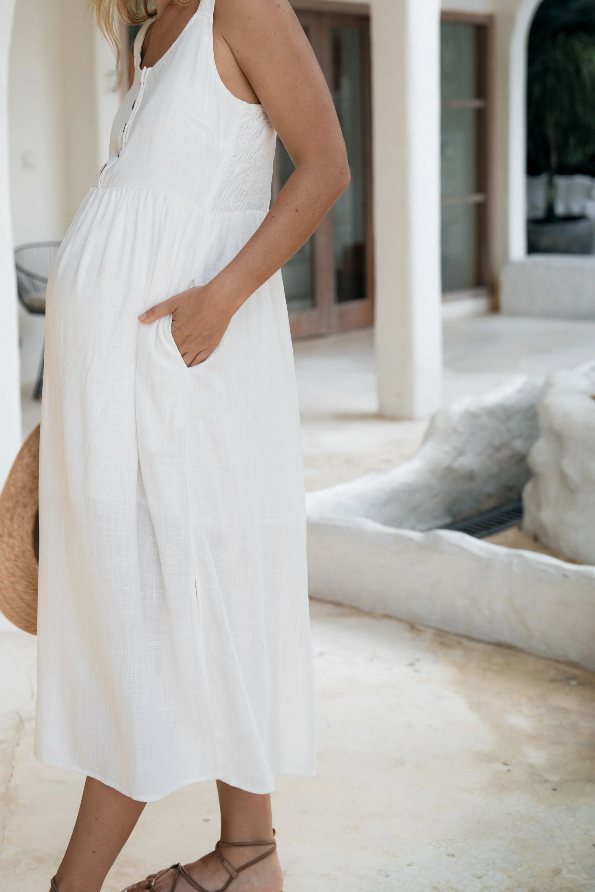 Breeze Along Midi Dress - White - Image 3