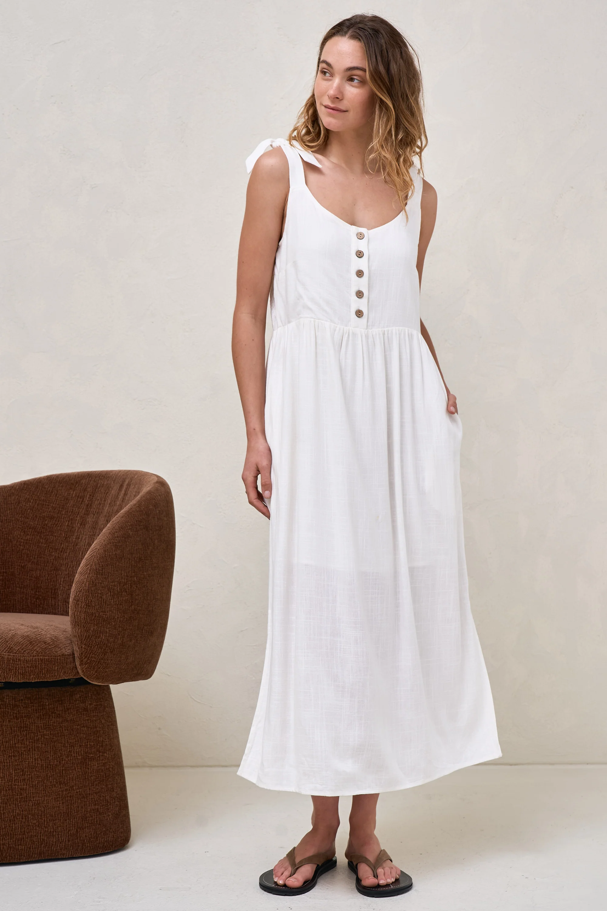 Breeze Along Midi Dress - White - Image 6