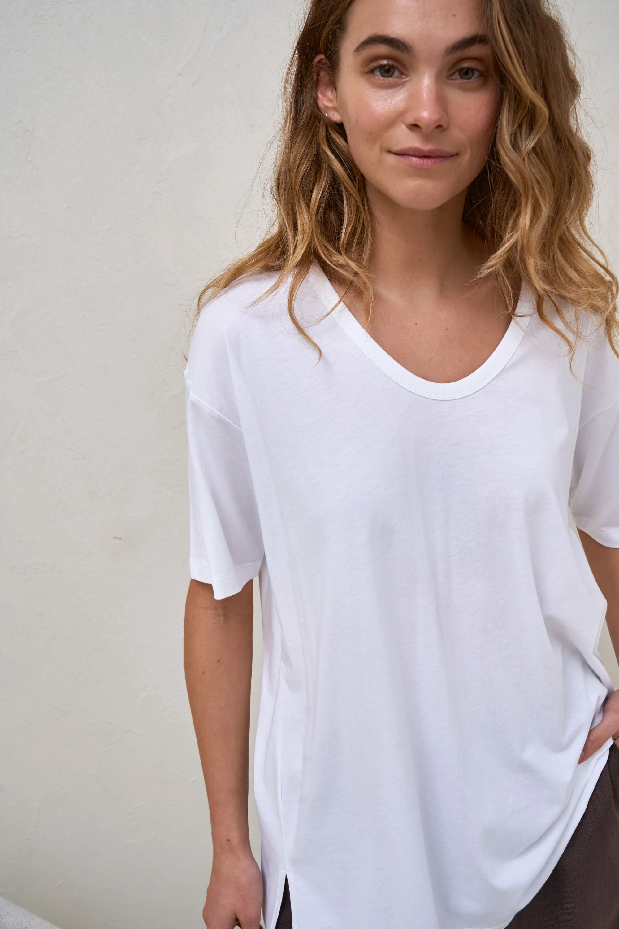 The Weekend Scoop Tee - White* - Image 6