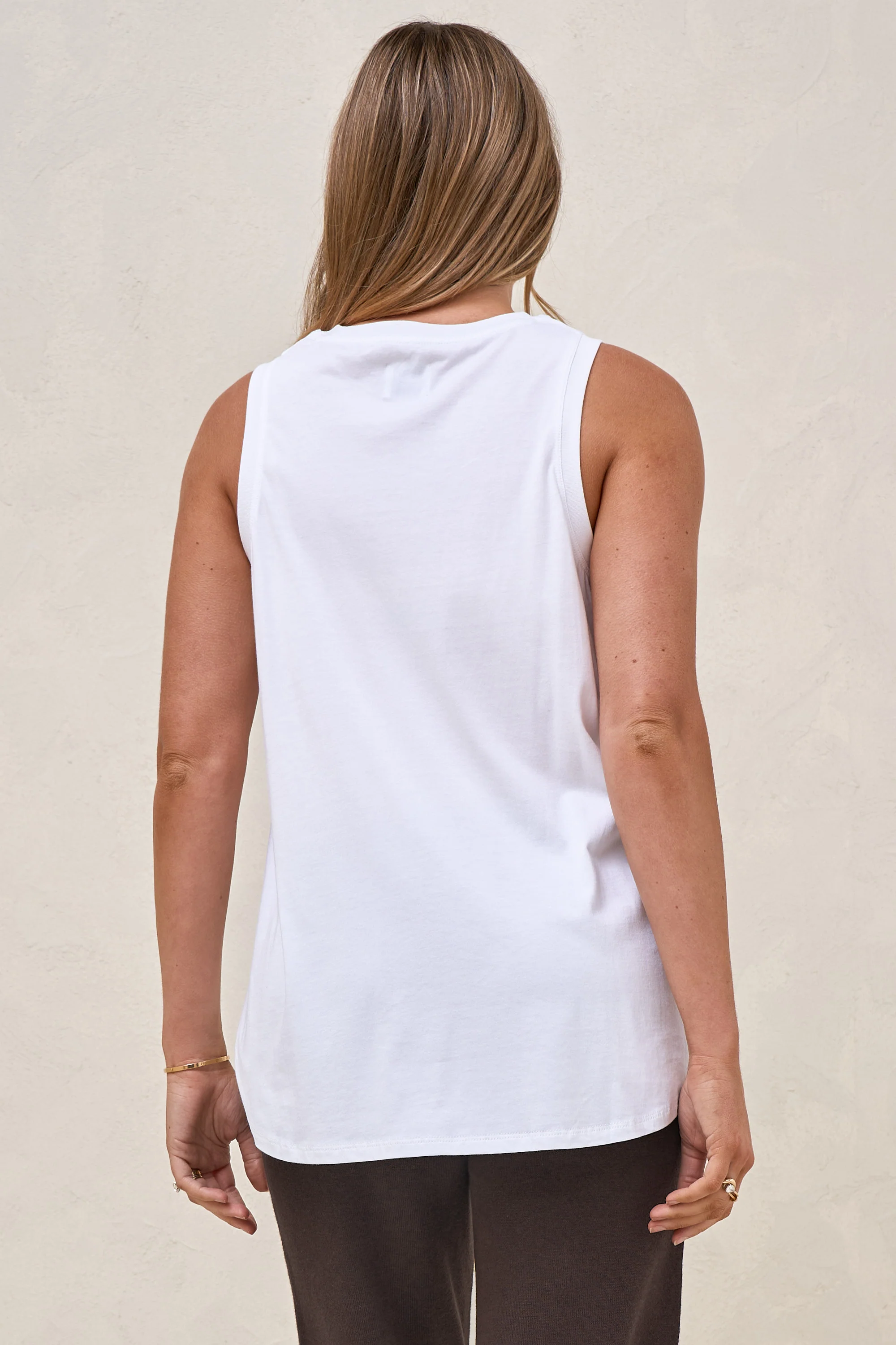 Into It Curved Hem Tank - White - Image 9