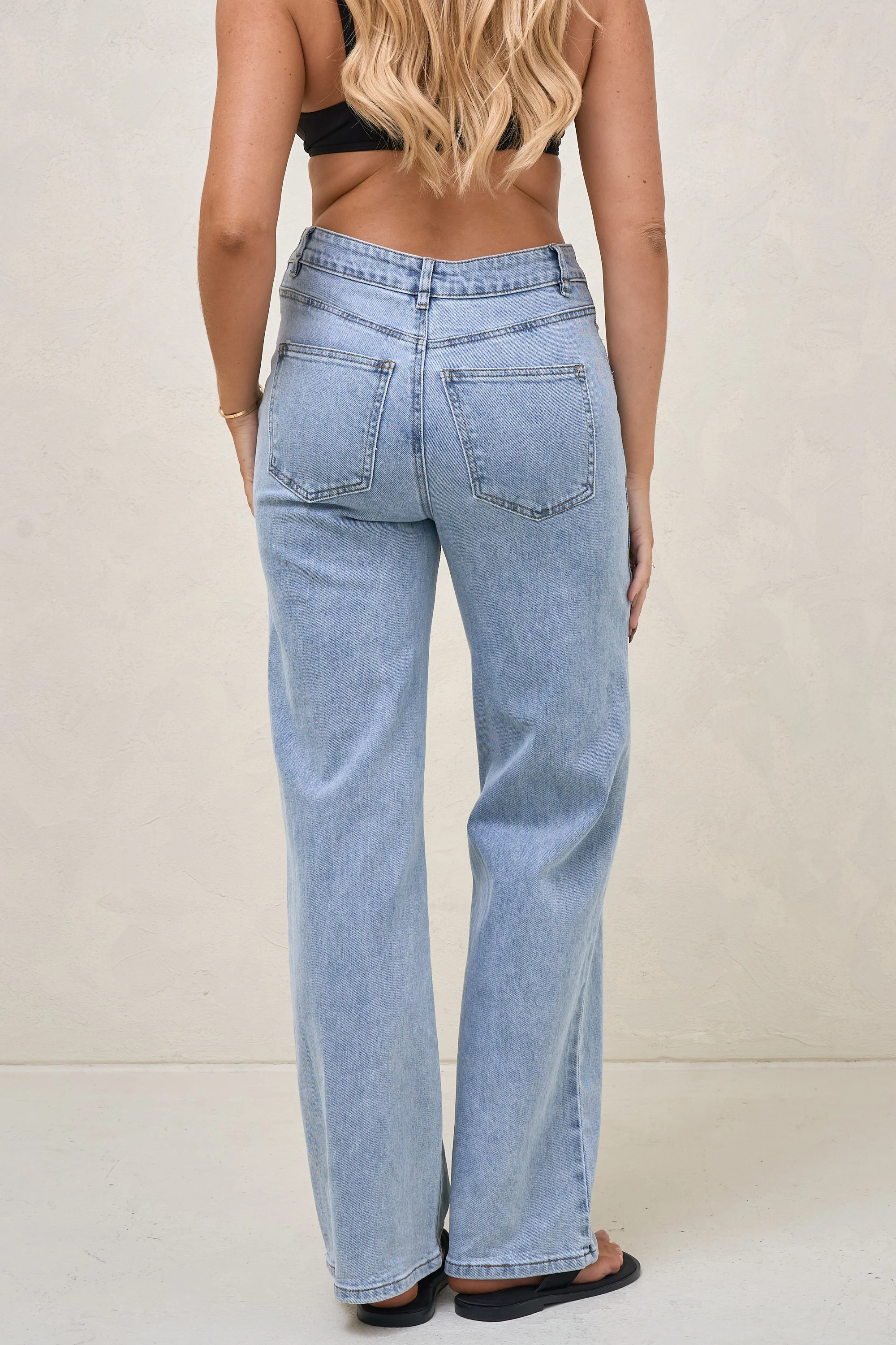 All Hours Wide Leg Jean - Pacific Blue - Image 3