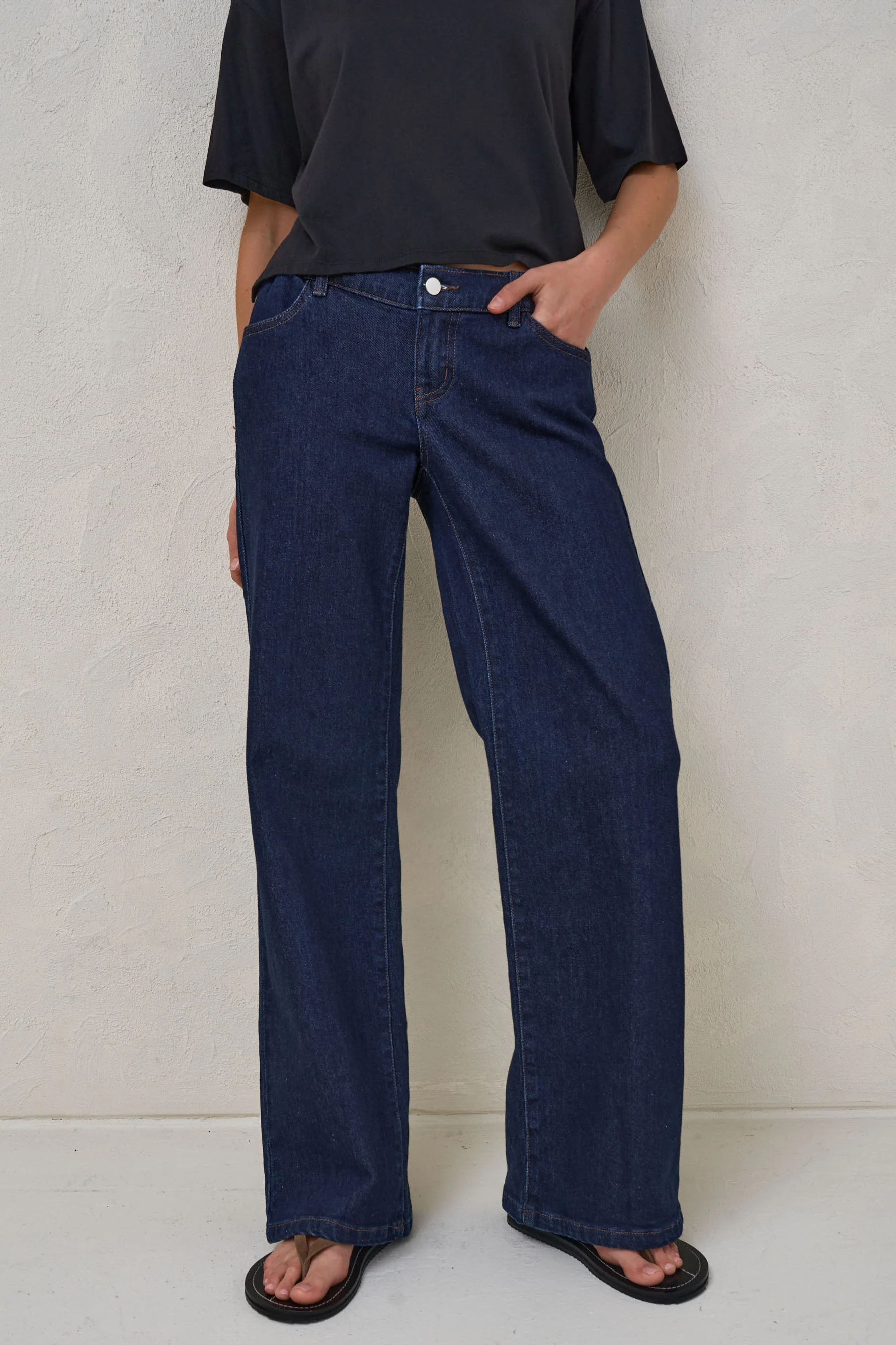 Day By Day Wide Leg Jeans - Indigo - Image 10