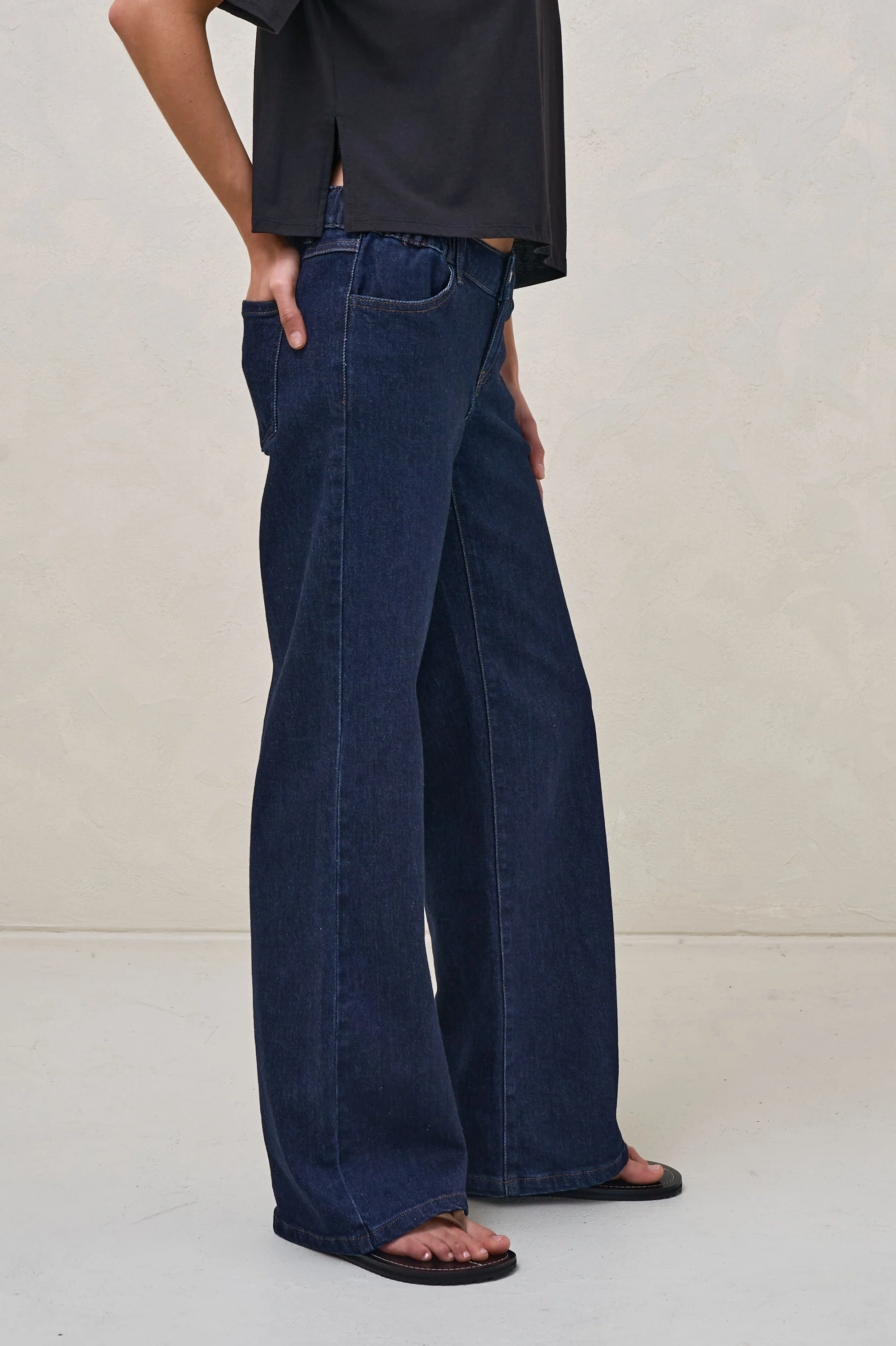 Day By Day Wide Leg Jeans - Indigo - Image 9