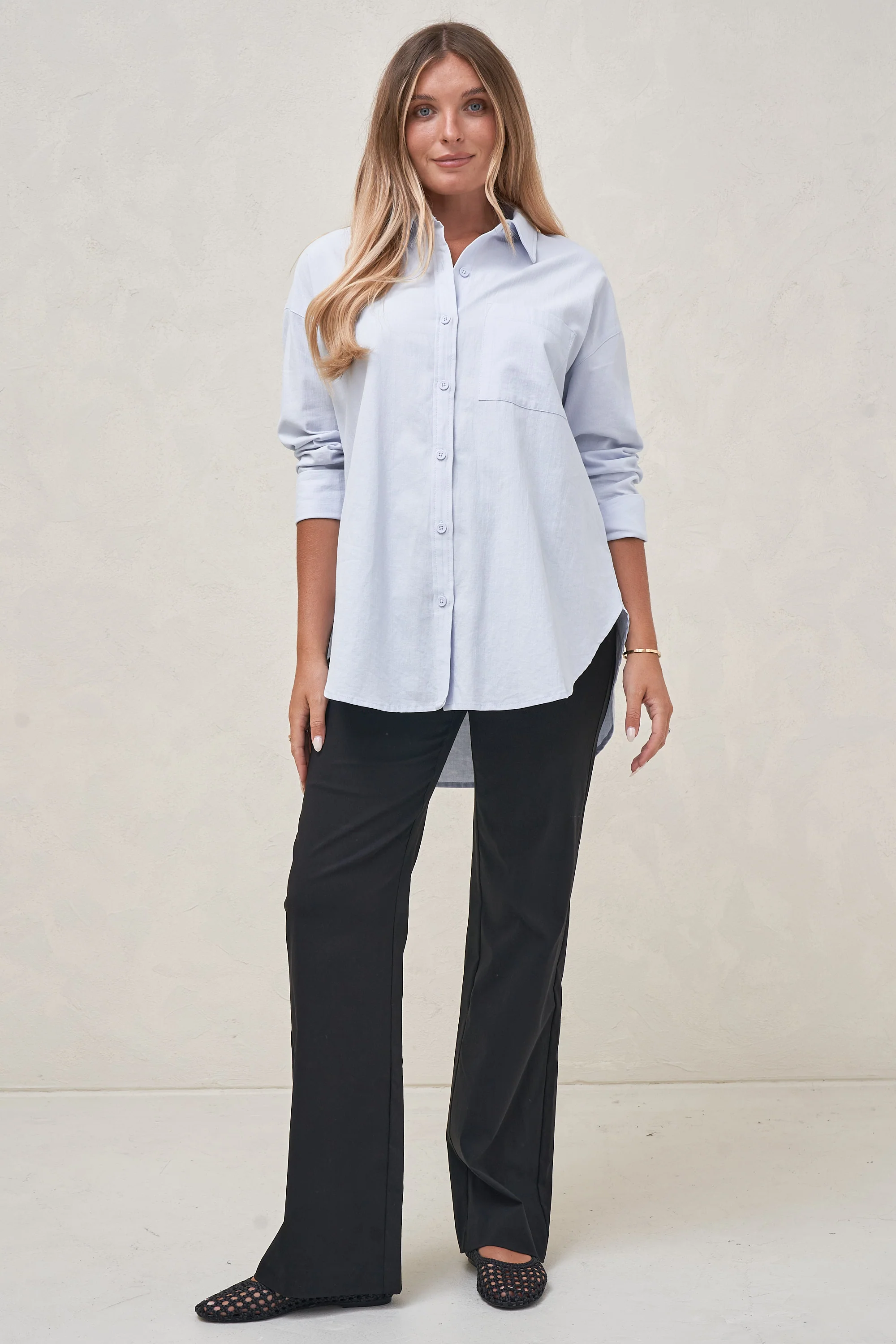 Connected Wide Leg Maternity Pant - Image 5